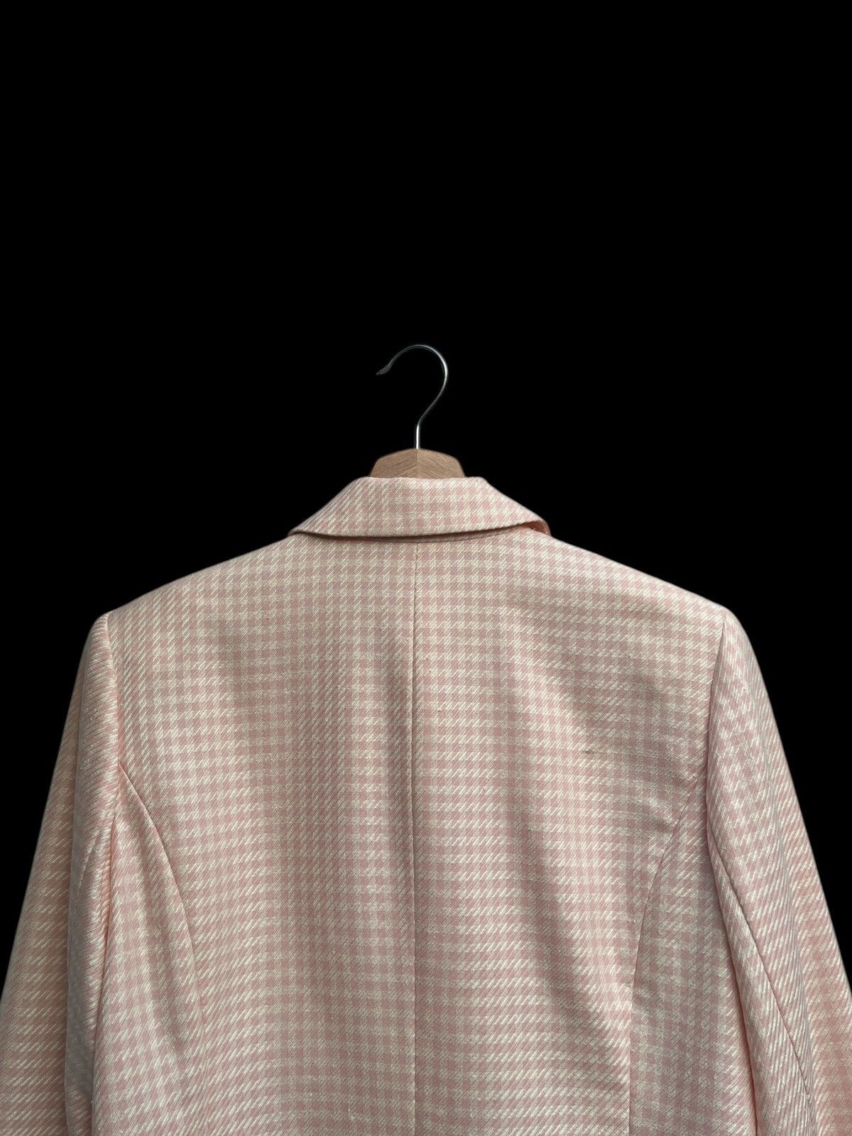 Longchamp Vintage Longchamp Gingham Wool Blend Jacket Size S / US 4 / IT 40 - 6 Thumbnail