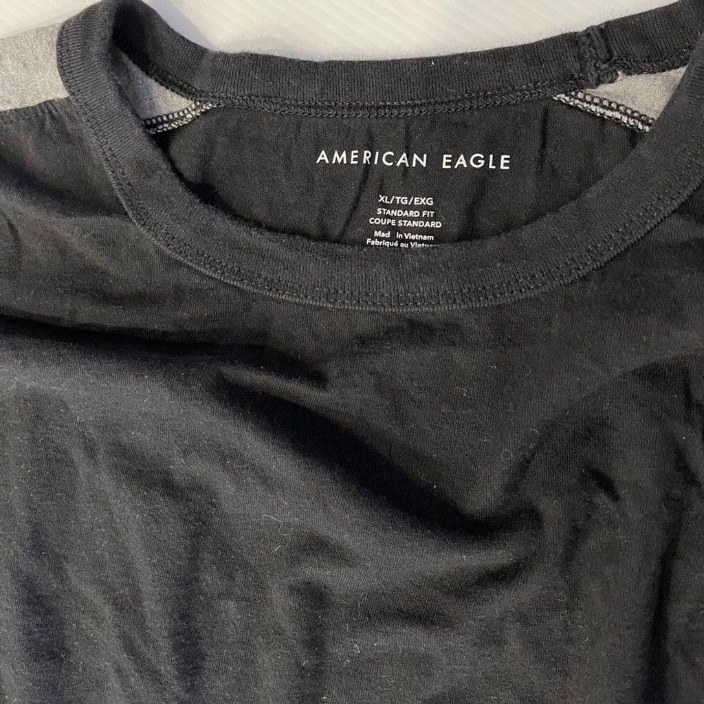 American Eagle Outfitters American Eagle Men’s Black &Gray T-shirt Size XL Size US XL / EU 56 / 4 - 3 Thumbnail