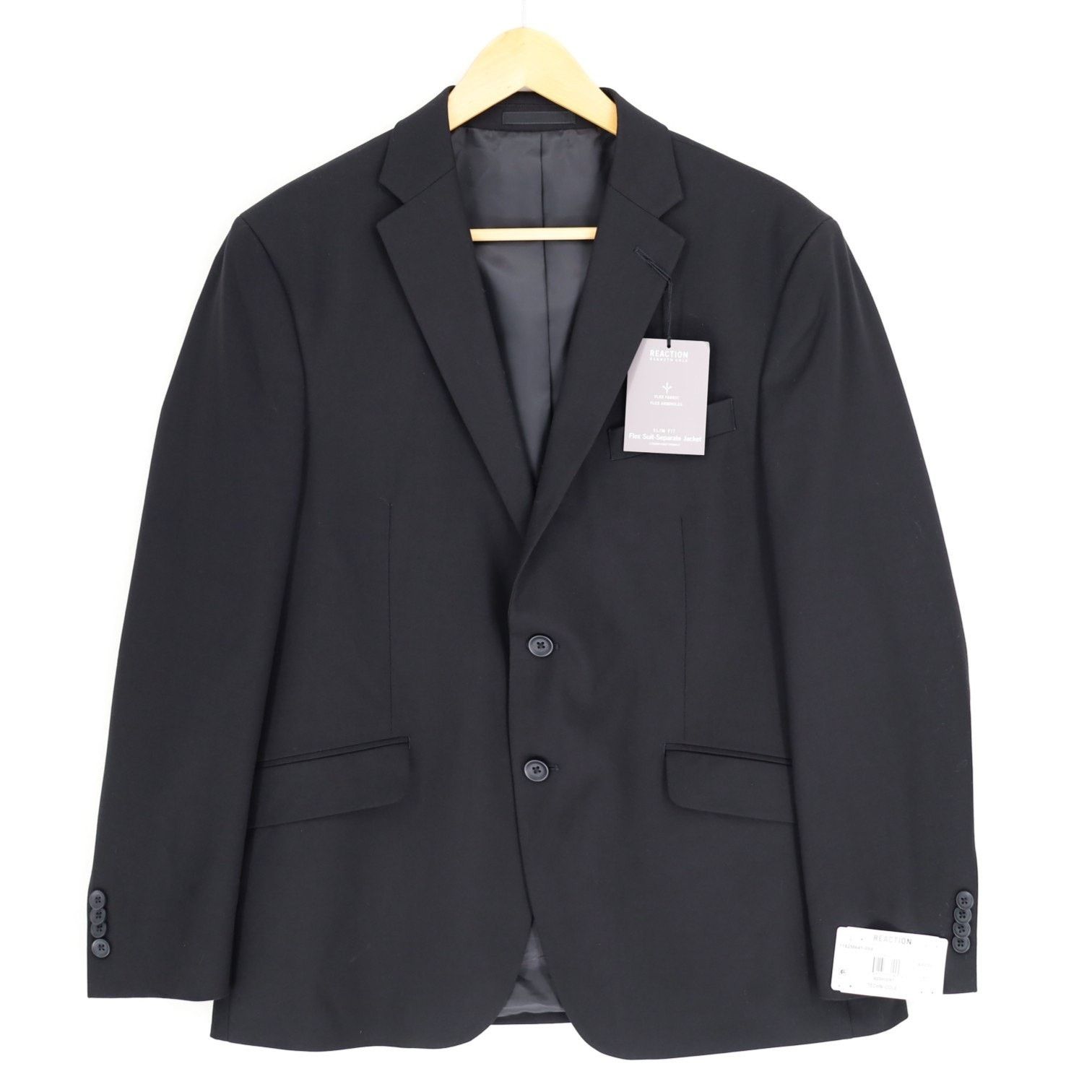 Kenneth Cole Kenneth Cole Men's Black Clooney Slim Fit Blazer Size 42S Size 42S - 3 Thumbnail