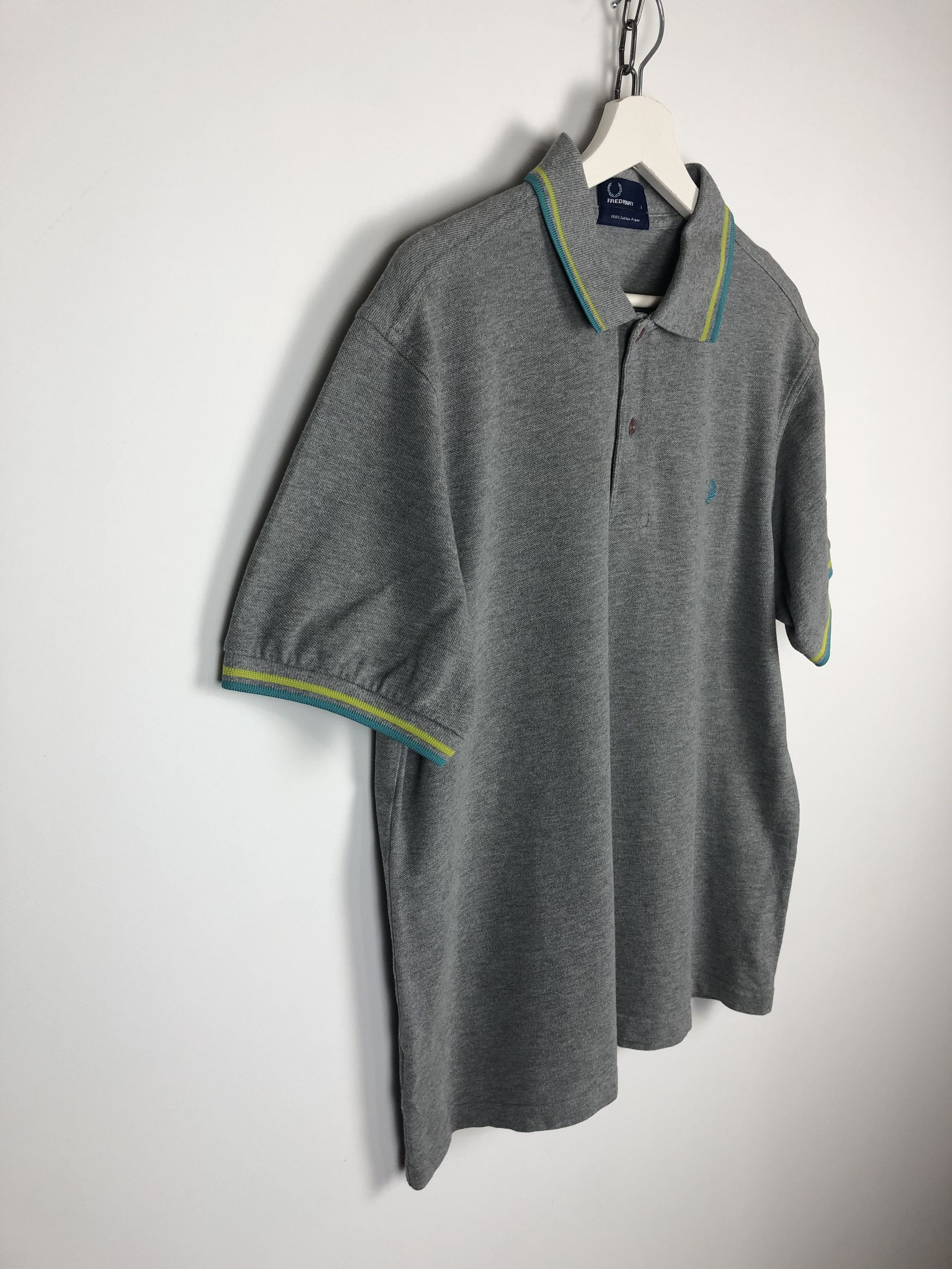 Fred Perry Fred Perry Cotton Polo T-Shirt Small Logo Gray size L Size US L / EU 52-54 / 3 - 5 Thumbnail