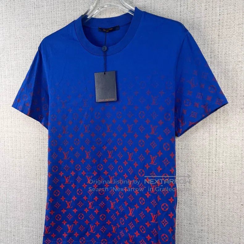 Louis Vuitton Louis Vuitton Gradient logo full print round neck straight Size US L / EU 52-54 / 3 - 2 Thumbnail