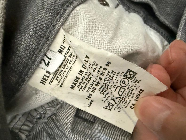 Helmut Lang HELMUT LANG Gray straight jeans Size US 27 - 6 Thumbnail