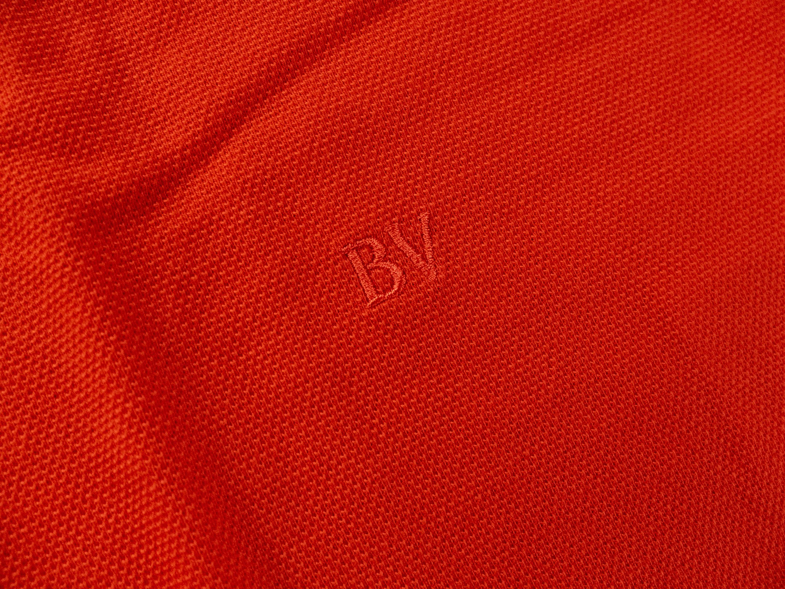 Bottega Veneta BOTTEGA VENETA solid orange pique cotton polo shirt Medium q Size US M / EU 48-50 / 2 - 5 Thumbnail