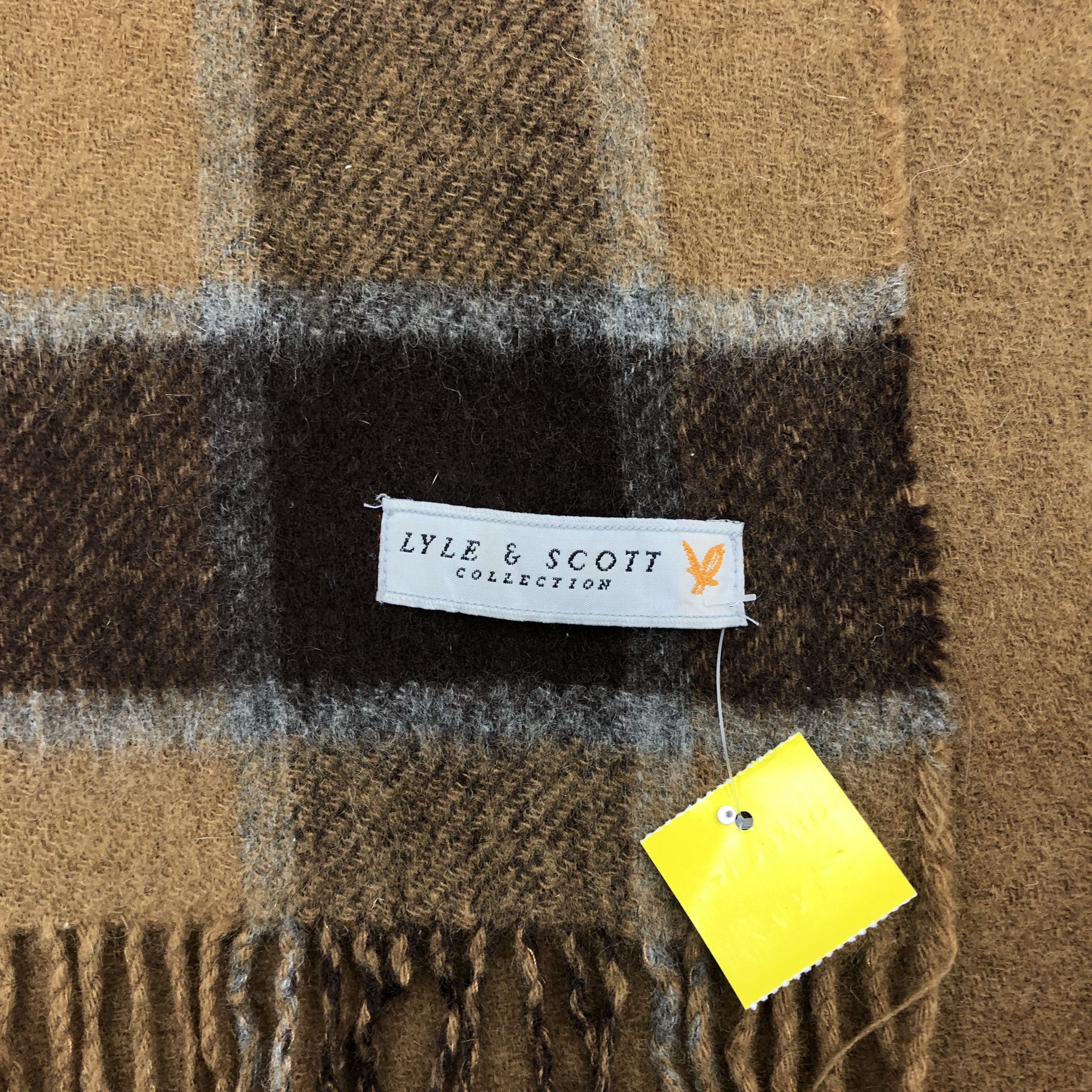 Lyle & Scott Vintage Lyle & Scott Scarf Muffler Wool Plaid Winter Scarves Size ONE SIZE - 5 Thumbnail