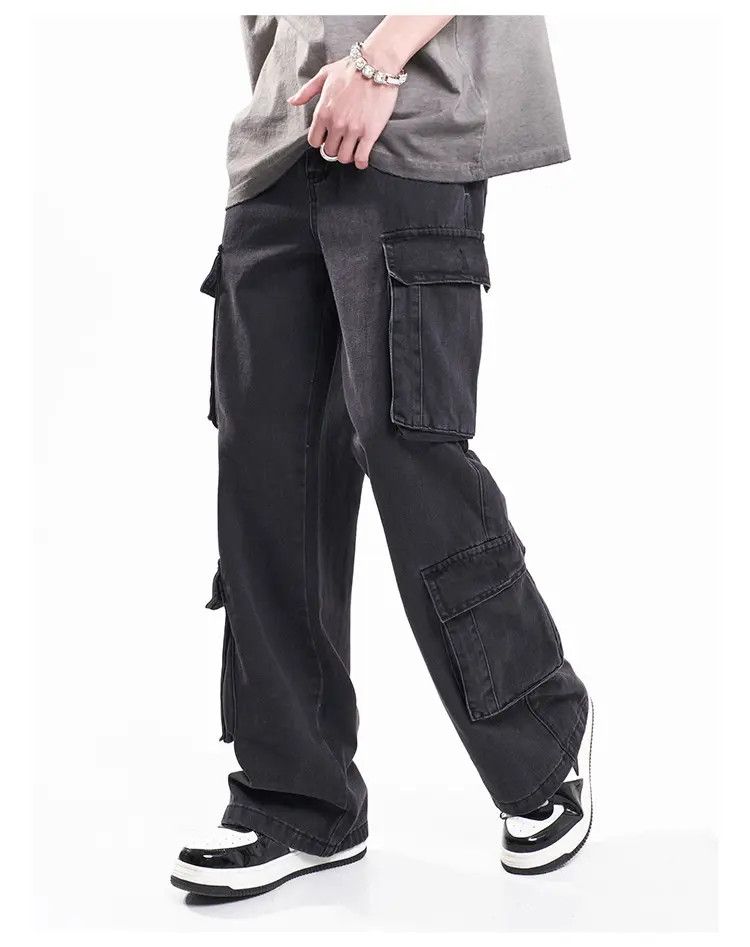 Japanese Brand × Jean Baggy Gray Cargo Denim Jeans Size US 30 / EU 46 - 4 Thumbnail