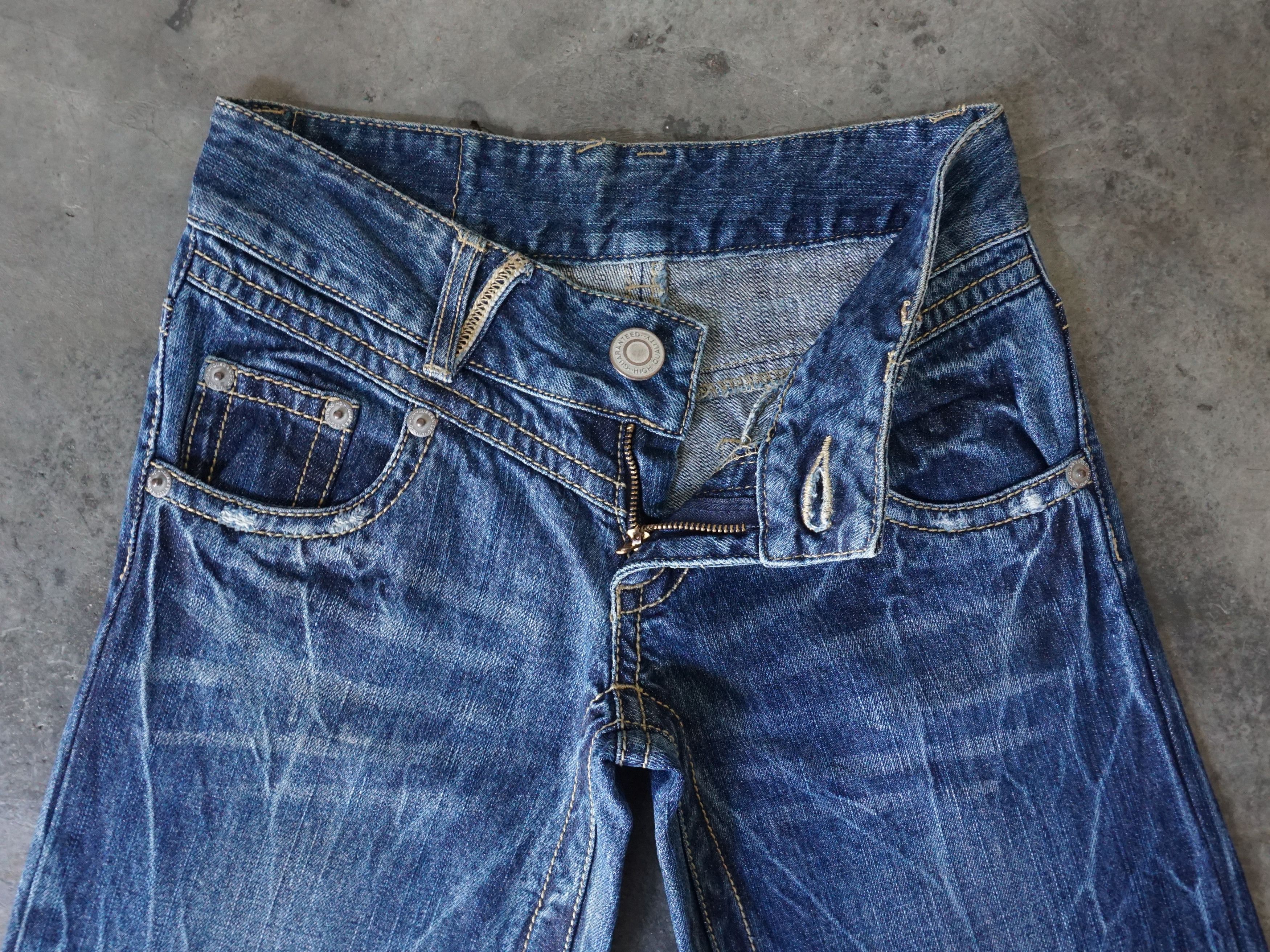 If Six Was Nine × Japanese Brand Distress Original Jeans Flare W26 Size 26" / US 2 / IT 38 - 3 Thumbnail
