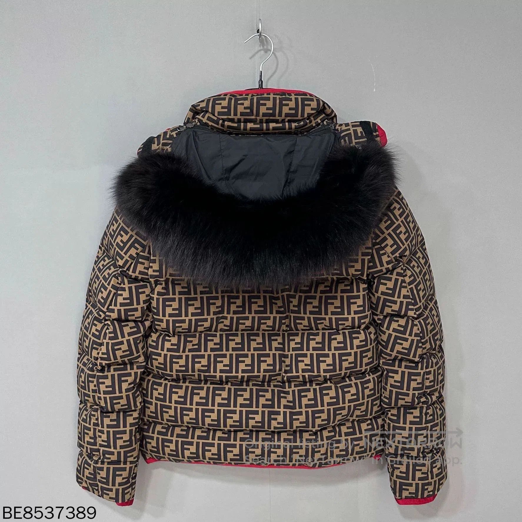 Fendi Fendi Fox Fur Collar FF Print Down Jacket. Size US M / EU 48-50 / 2 - 3 Thumbnail