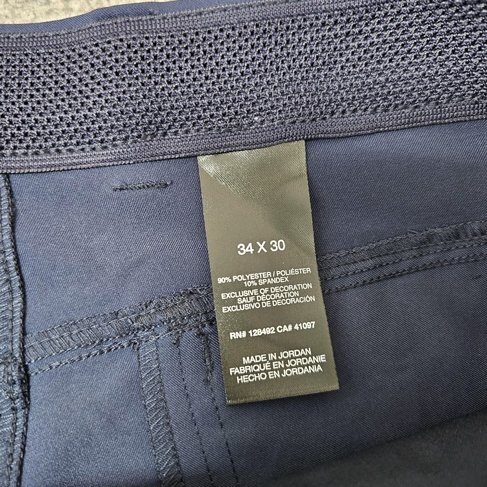 Vintage Greg Norman Pants Mens 34x30 Navy Stretch 5 Pocket Golf Chino Tech Casual Size US 34 / EU 50 - 2 Thumbnail