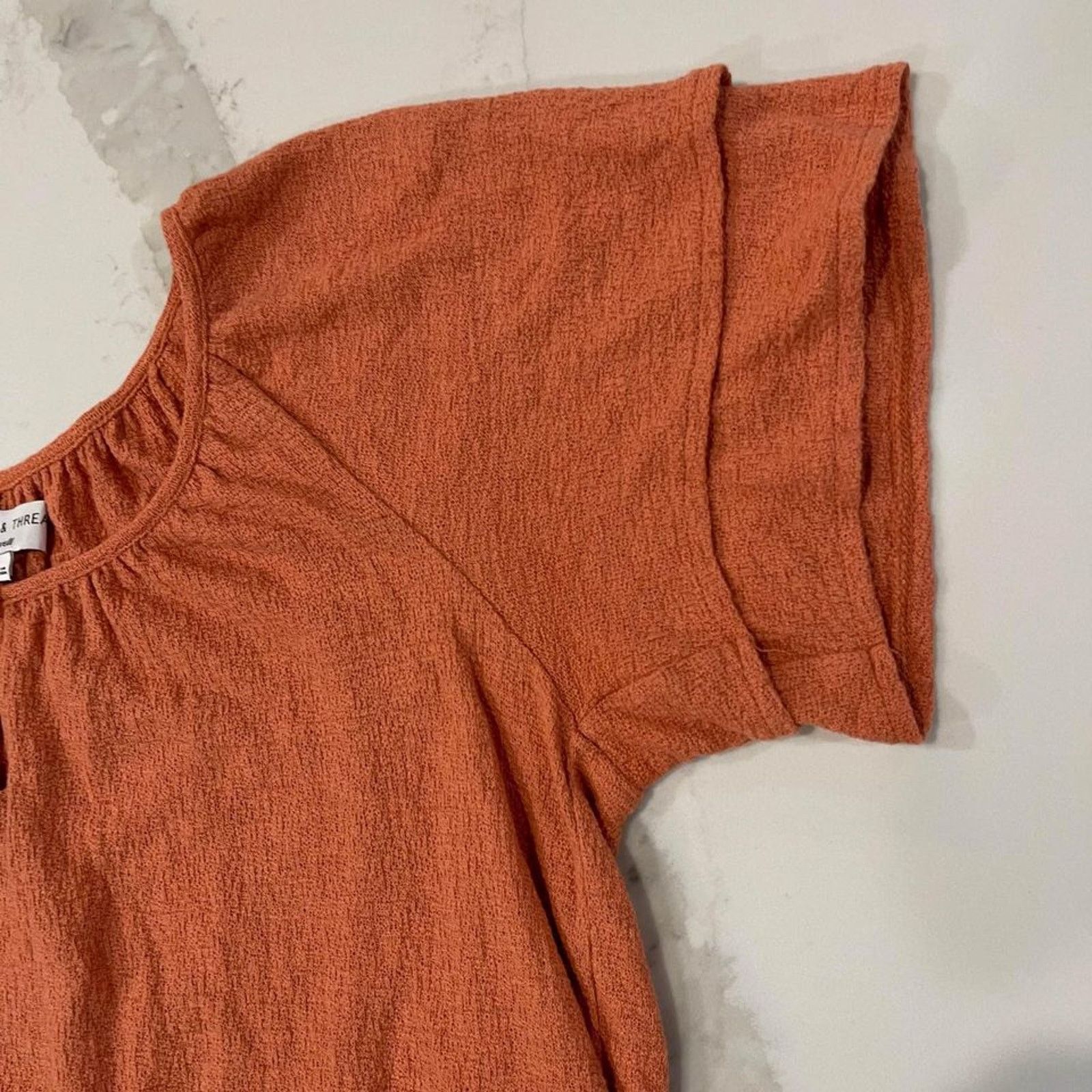 Madewell Madewell Texture Thread Tiered Sleeve Top Women's Small Boho Size S / US 4 / IT 40 - 3 Thumbnail