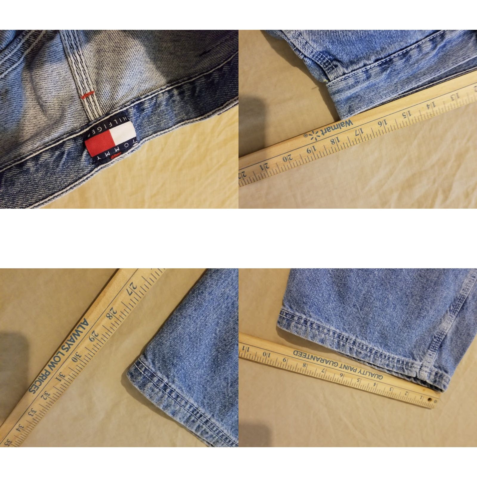 Tommy Hilfiger VINTAGE Tommy Hilfiger Jeans Womens 16 Denim Baggy Straight Blue Pants Size 38" / US 16 / IT 52 - 8 Thumbnail