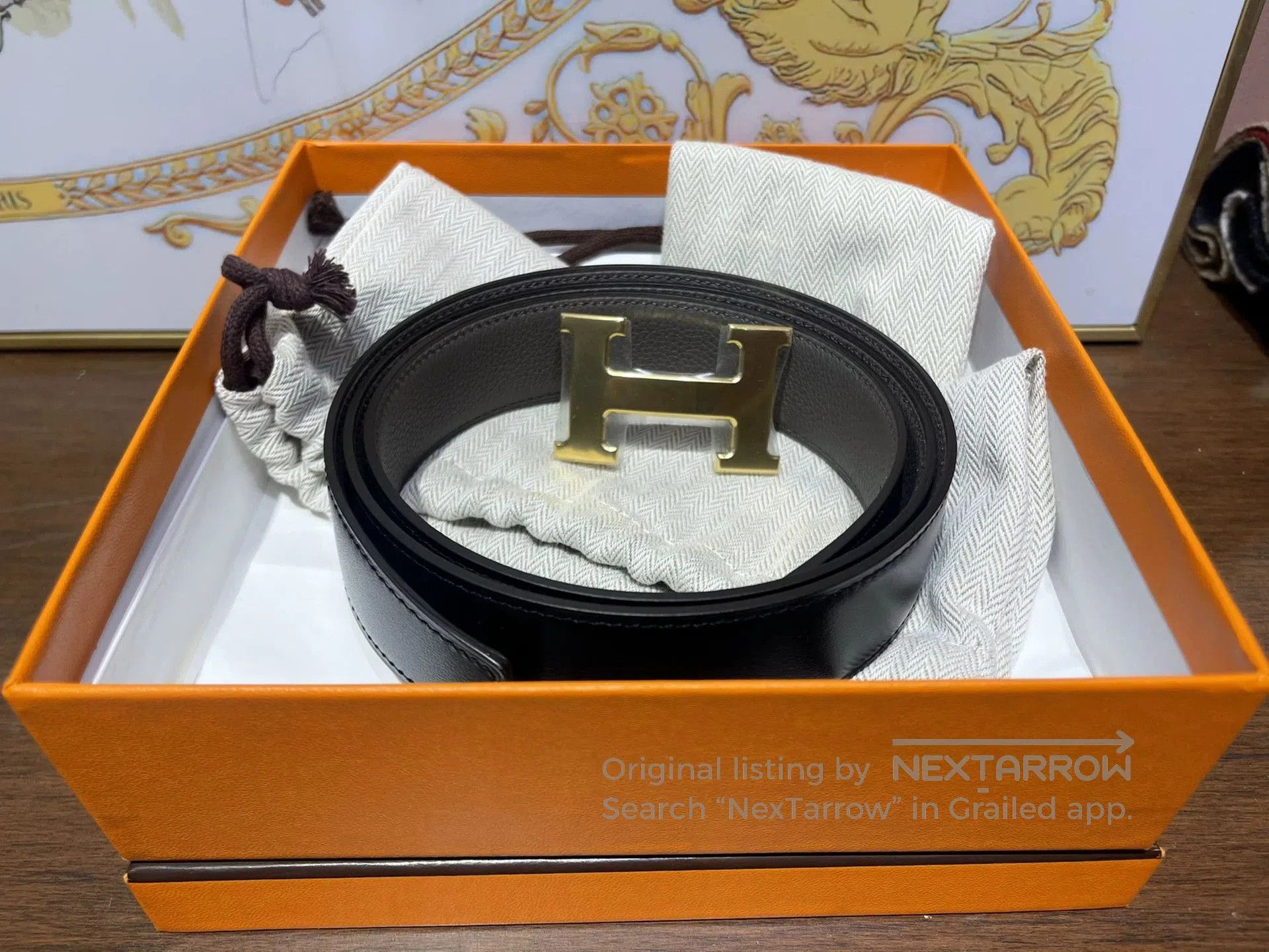 Hermes Men's Black Double.