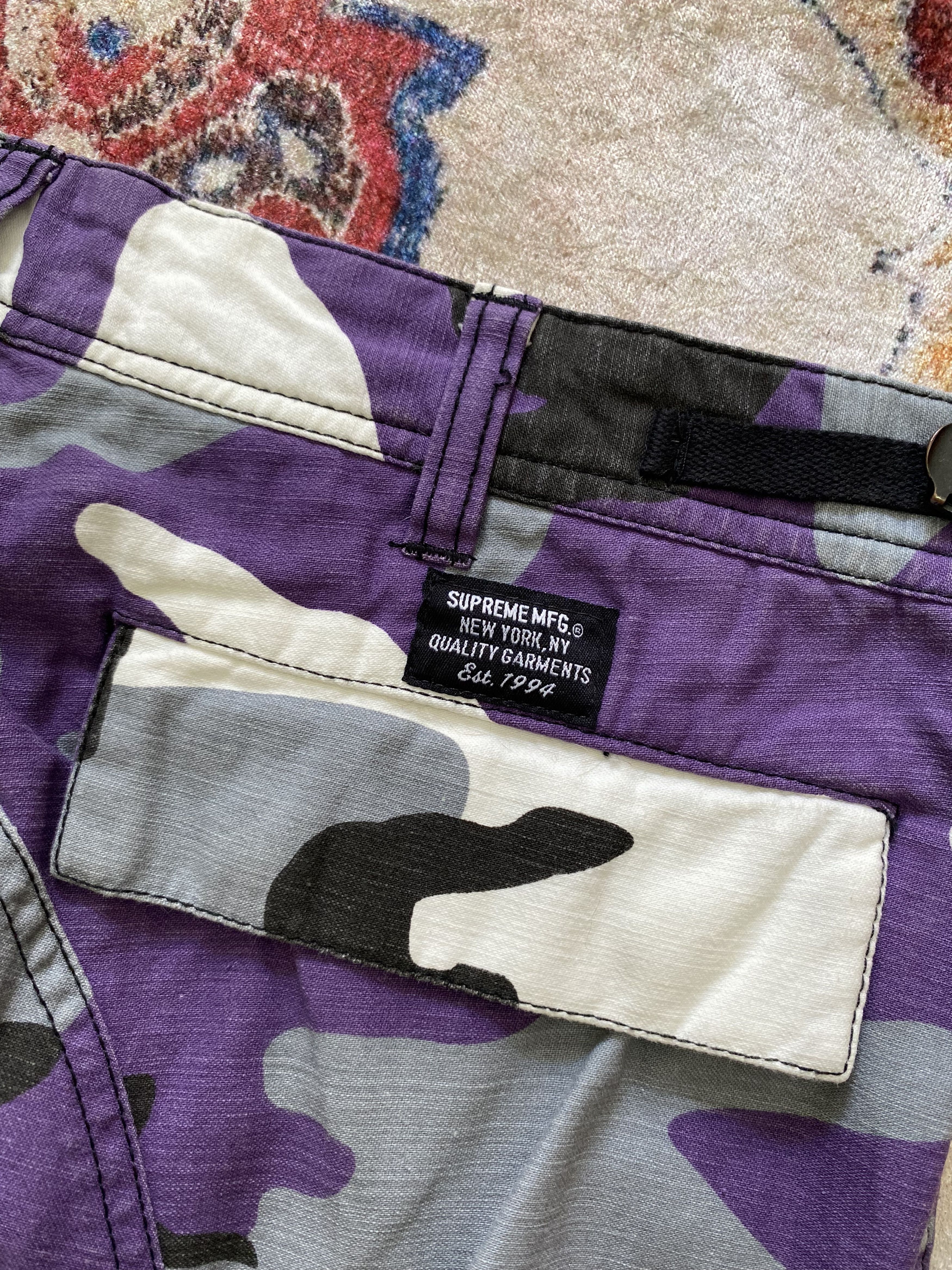 Supreme Supreme FW16 Cargo Pant - Purple Camo Size US 30 / EU 46 - 7 Thumbnail