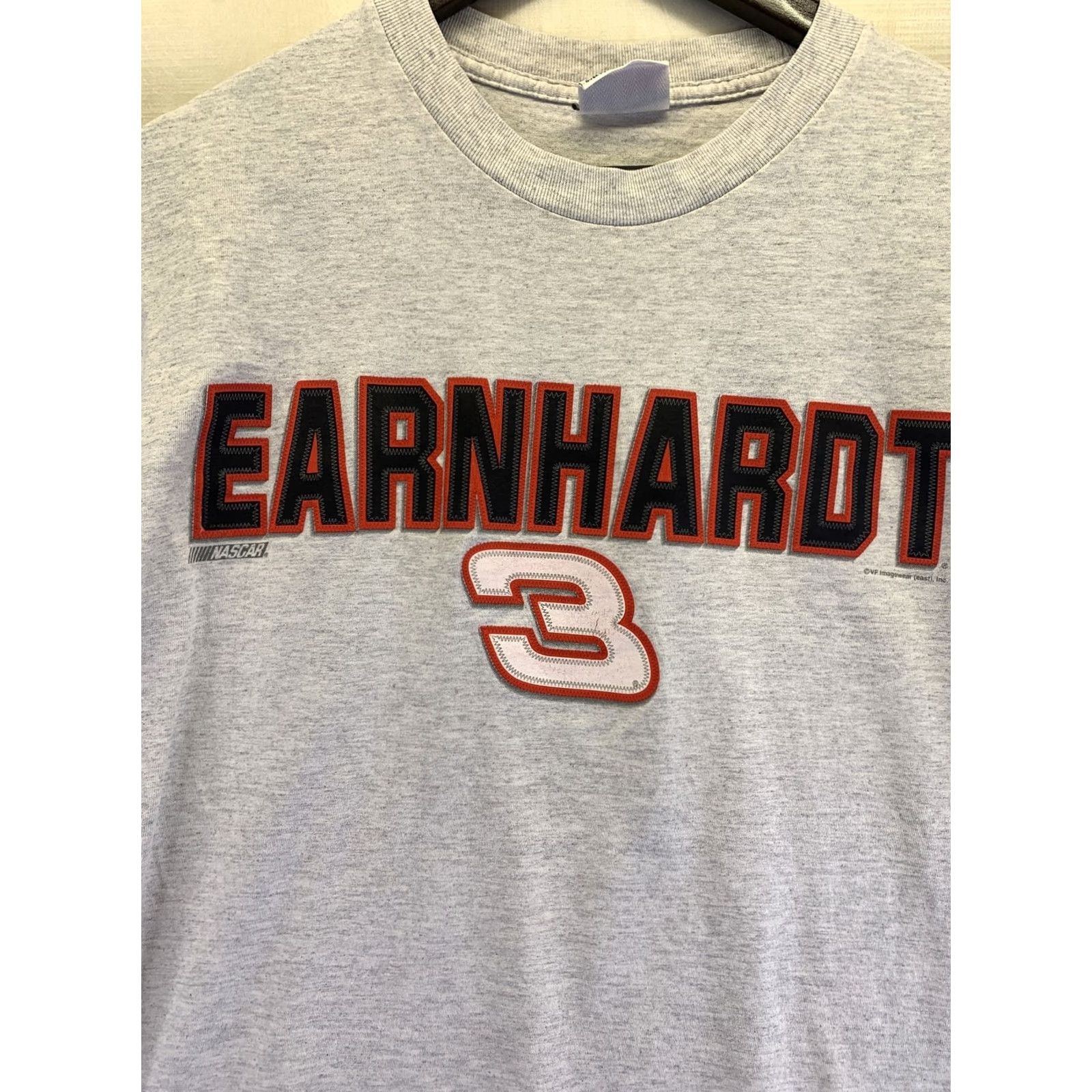 Chase Authentics Vintage 1990s Dale Earnhardt Nascar Patch Work Graphic Gray Mens Womens Unisex T-Shirt L XS/S Short Sleeve Shirt Size US L / EU 52-54 / 3 - 2 Thumbnail