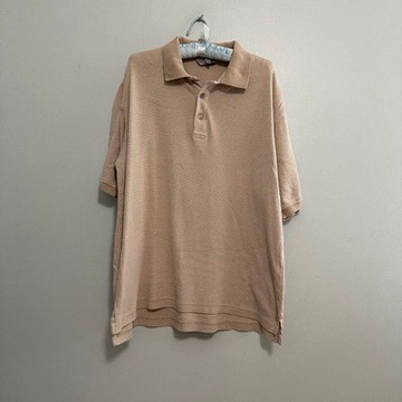 Eddie Bauer Vintage Eddie Bauer cream micro stripe polo size M Size US M / EU 48-50 / 2 - 2 Thumbnail