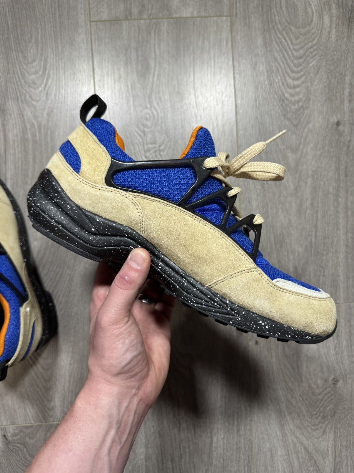 Nike Nike Air Huarache Light Size? Mowabb Blue Black Orange Size US 11 / EU 44 - 14 Thumbnail