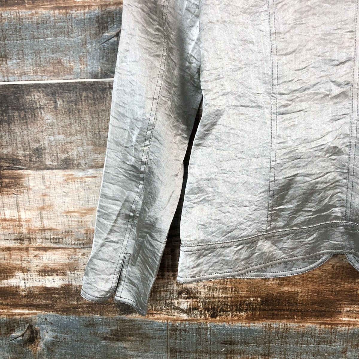 Hiroko Koshino Homme Hiroko Bis hiroko koshino Grey Blazer #A2396 Size S / US 4 / IT 40 - 14 Thumbnail