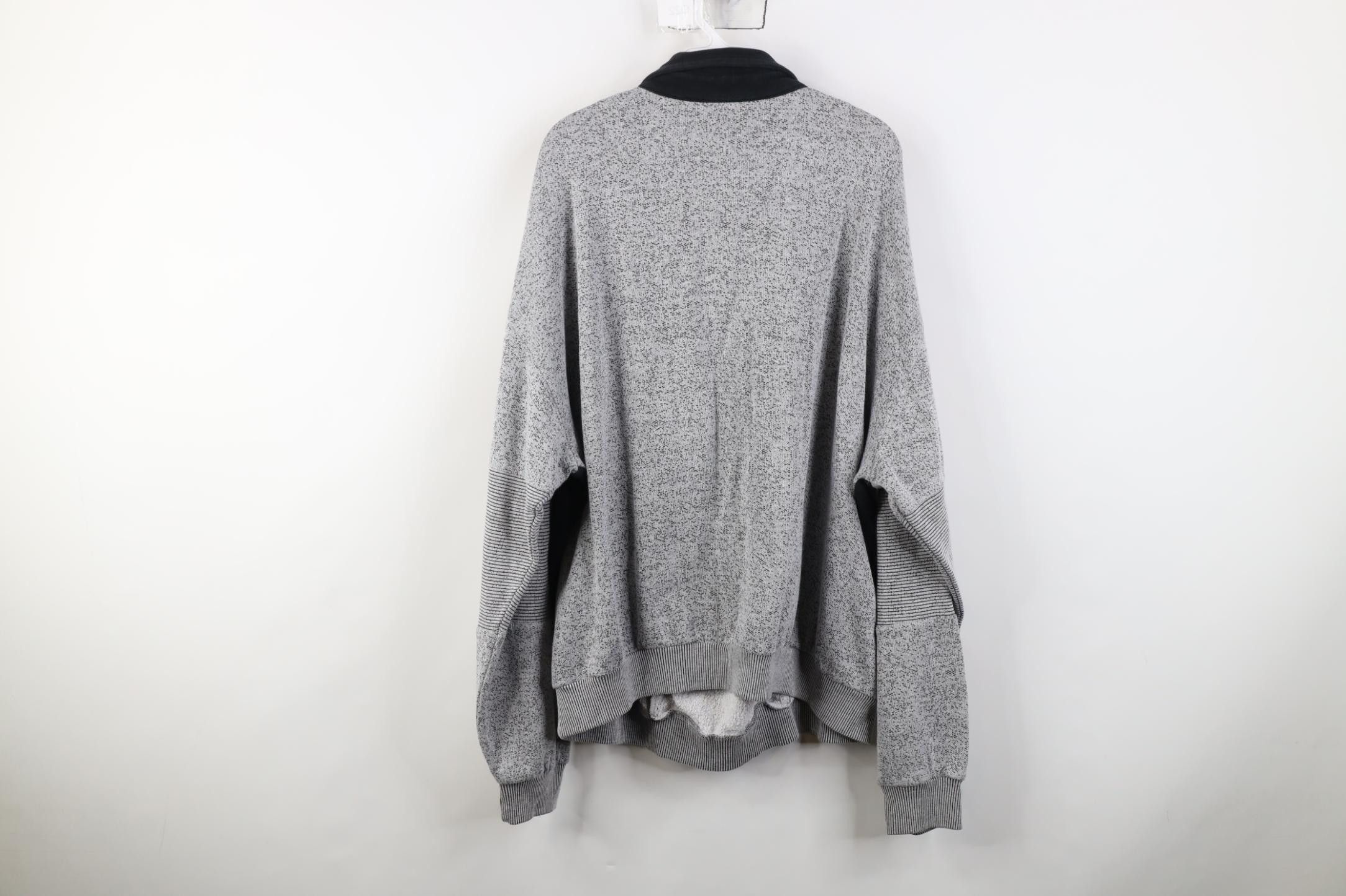 Vintage Vintage 90s Streetwear Block Collared Pullover Sweatshirt Size US XXL / EU 58 / 5 - 11 Thumbnail