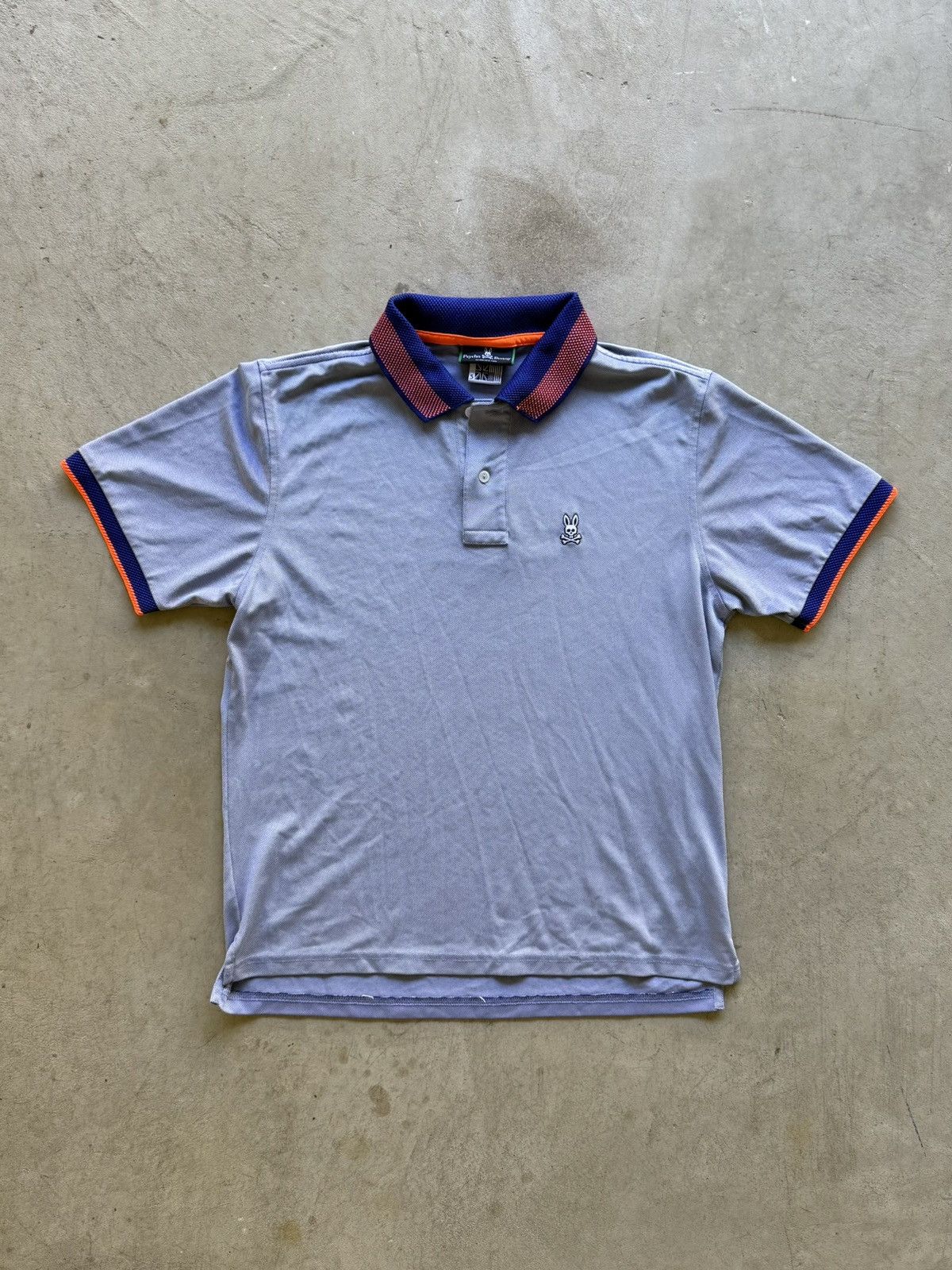 Psycho Bunny Psycho Bunny Men’s Akton Blue Sport Polo Shirt Size US L / EU 52-54 / 3 - 1 Thumbnail