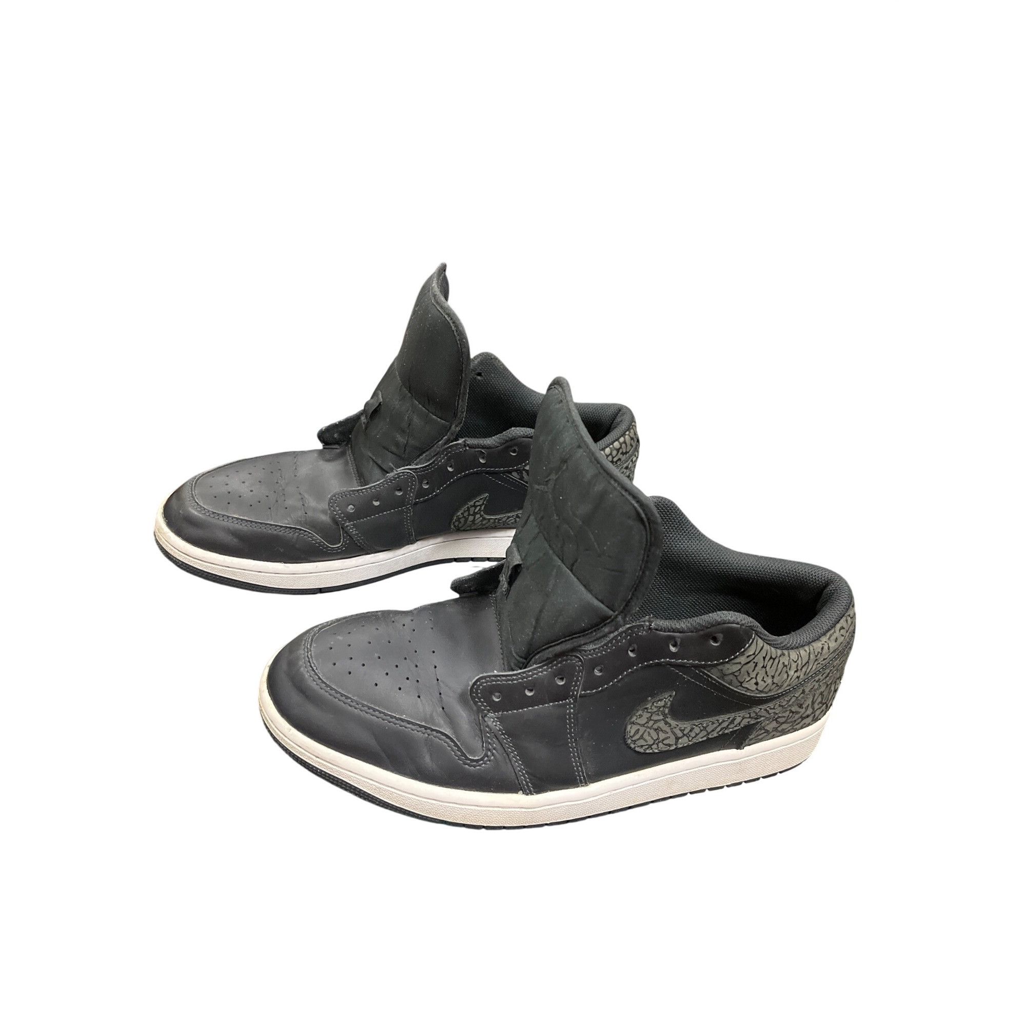 Nike Nike Jordan Air Jordan mens black leather elephant sneakers Size US 13 / EU 46 - 3 Thumbnail