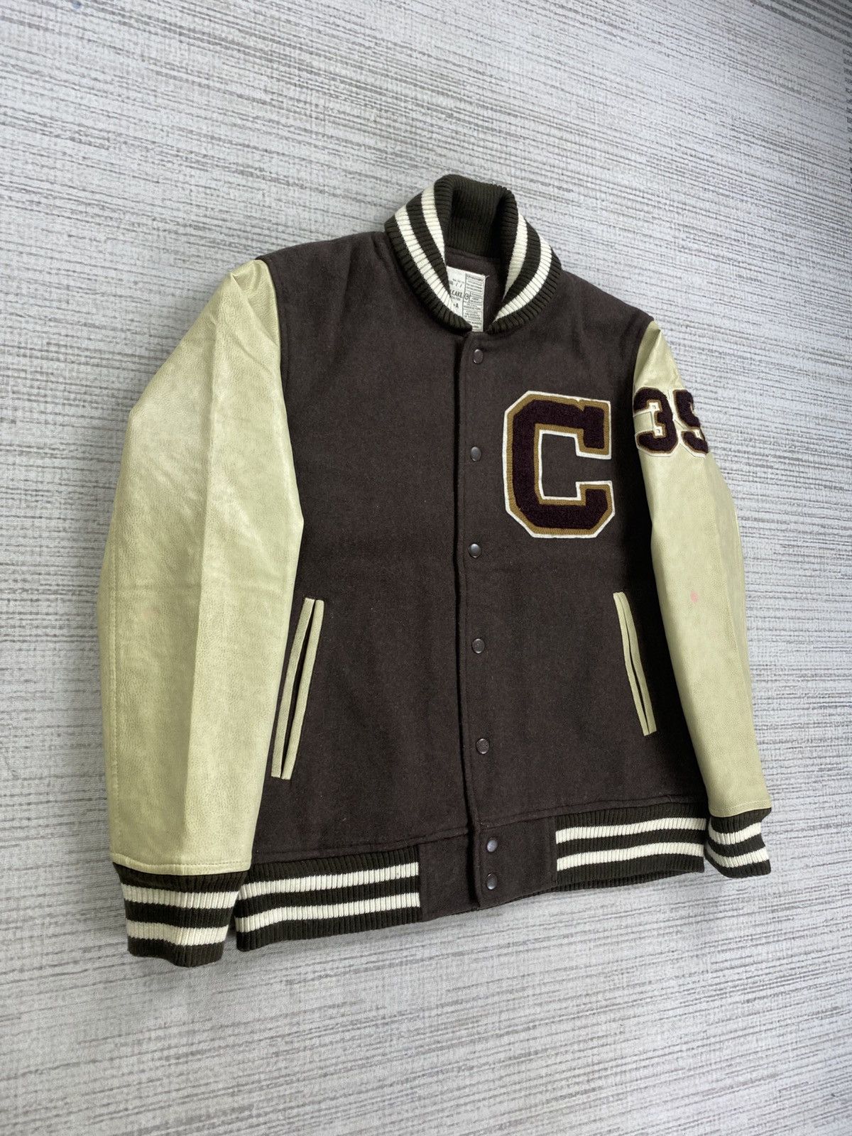 Japanese Brand × Vintage Vtg Oilcake Forest Braves Big Logo Embroidery Varsity Jacket Size US M / EU 48-50 / 2 - 3 Thumbnail