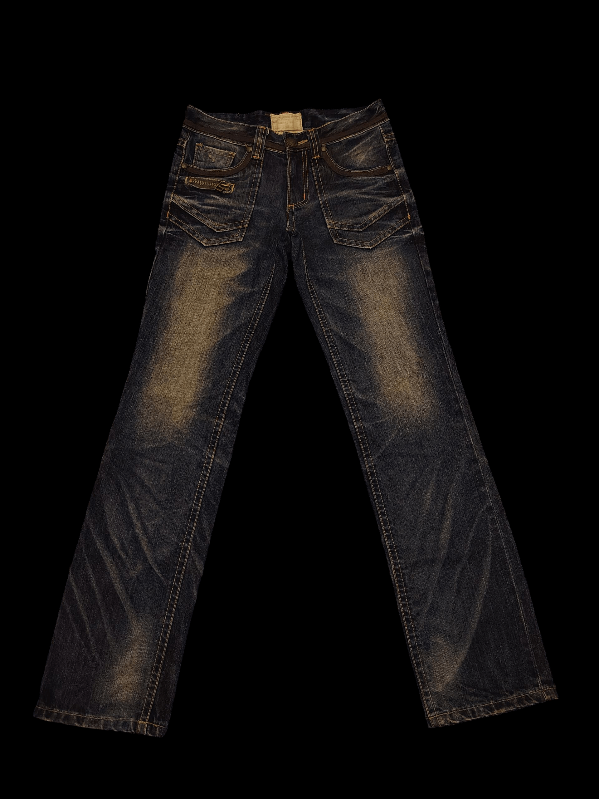 Japanese Brand Yoshitomo Nara Lolita Flared Mud Wash Distressed Size US 30 / EU 46 - 4 Thumbnail