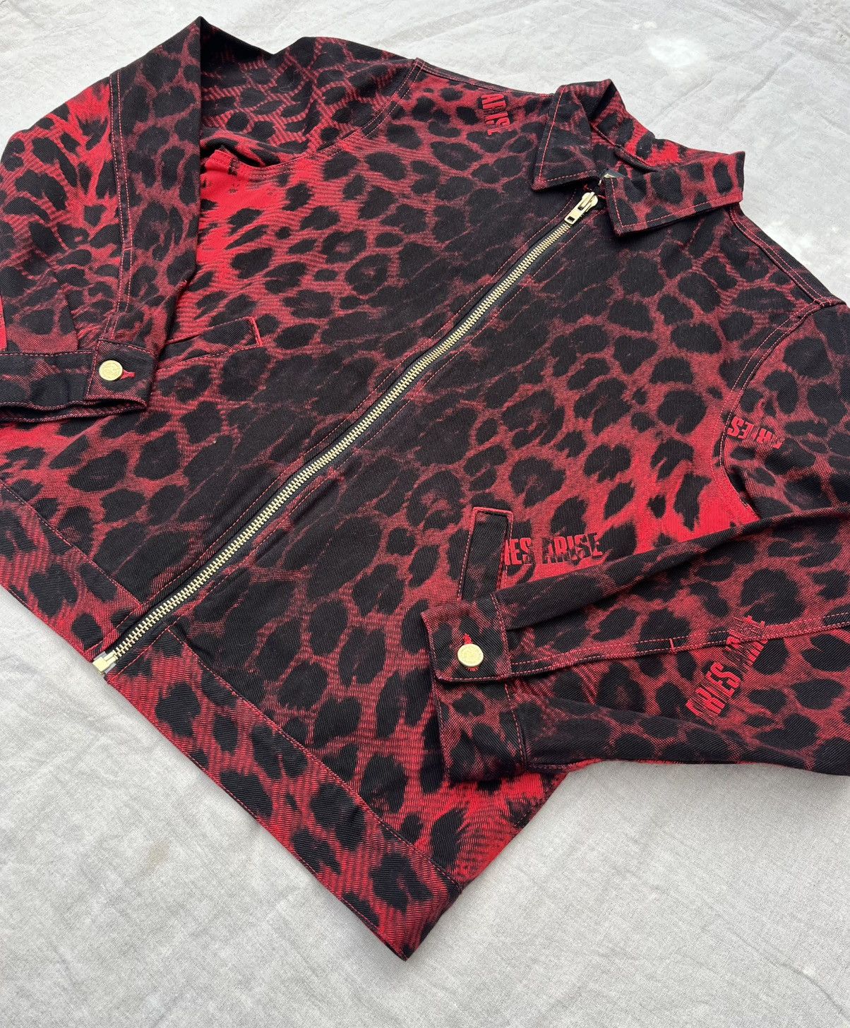 Aries Aries Arise Leopard Print Denim Jacket Size US M / EU 48-50 / 2 - 2 Thumbnail