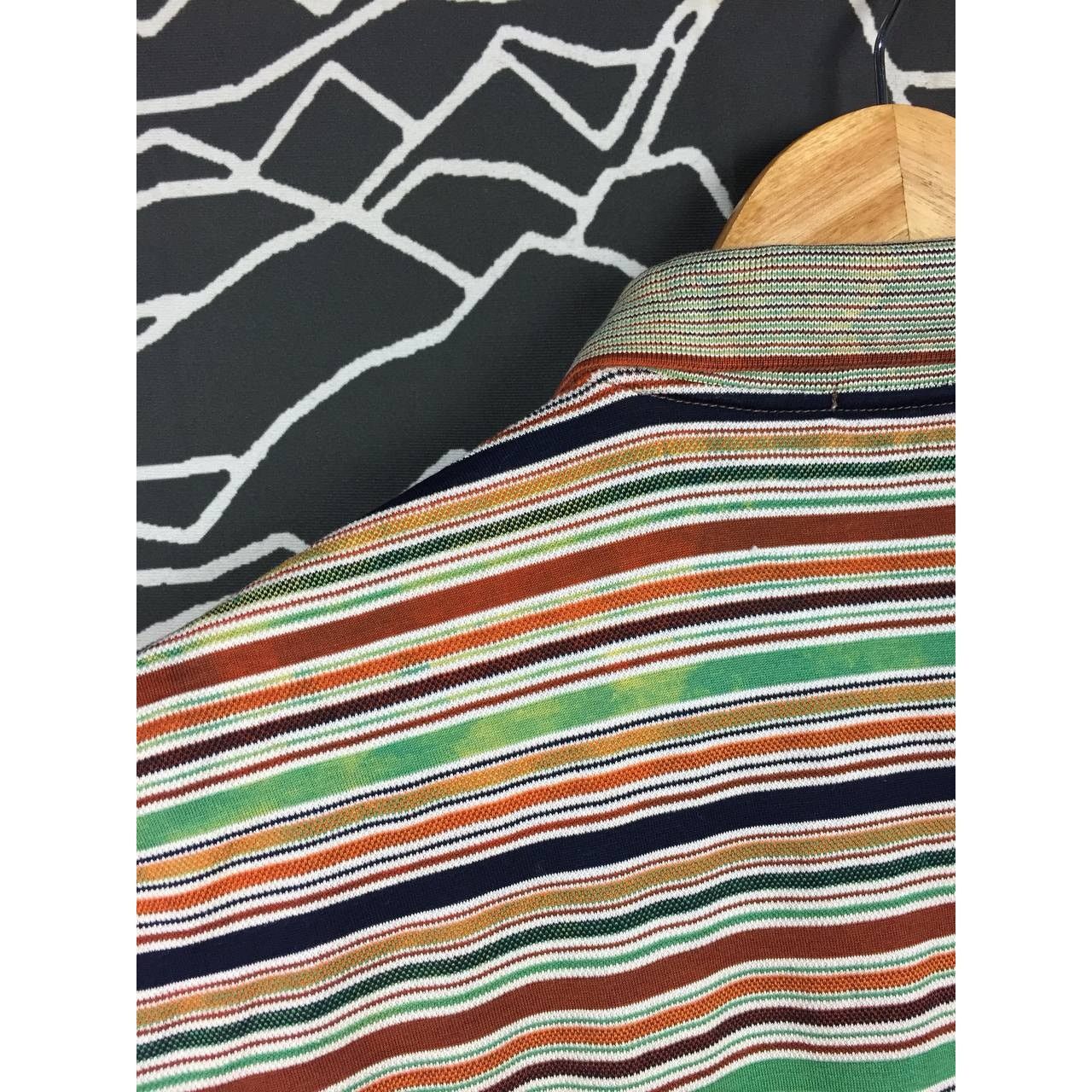 Missoni Vtg Missoni Sport Made In Italy Multicolor Stripe Polo Tee Size US S / EU 44-46 / 1 - 14 Thumbnail