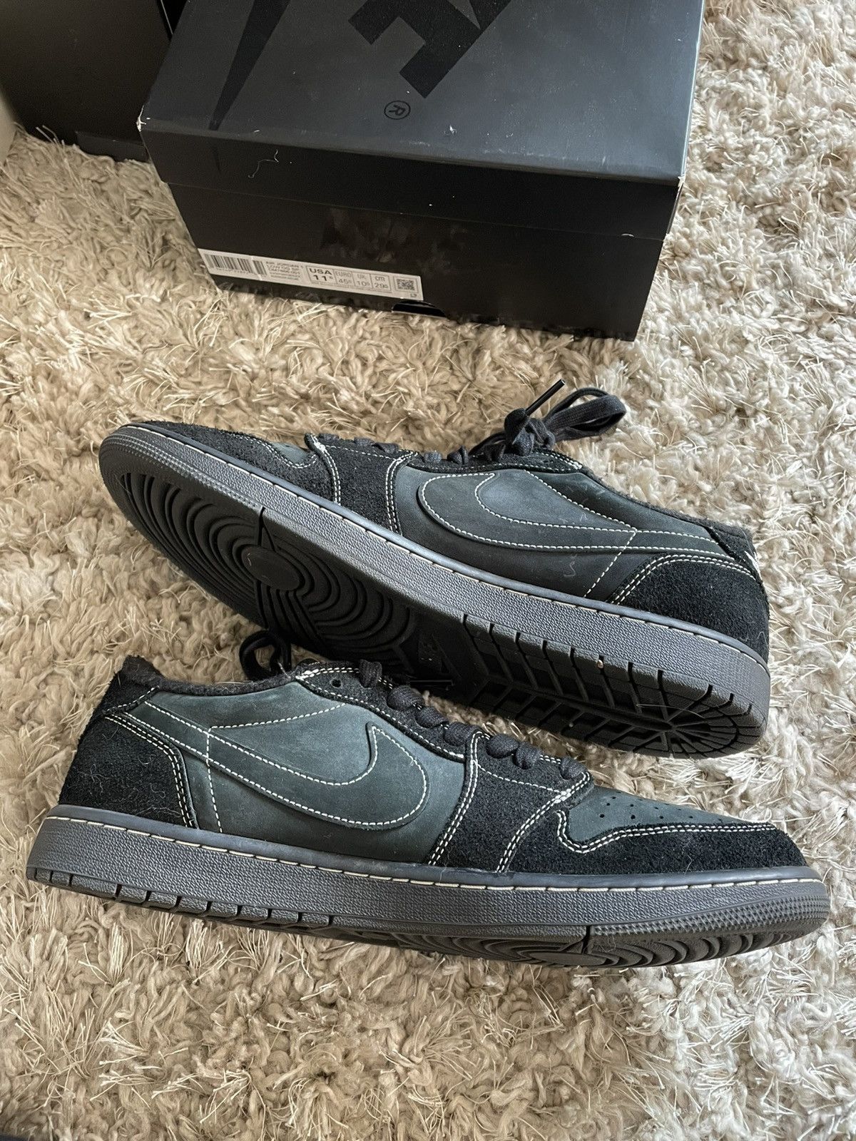Jordan Brand × Travis Scott Jordan 1 Low X Travis Scott Phontom Size US 11.5 / EU 44-45 - 4 Thumbnail
