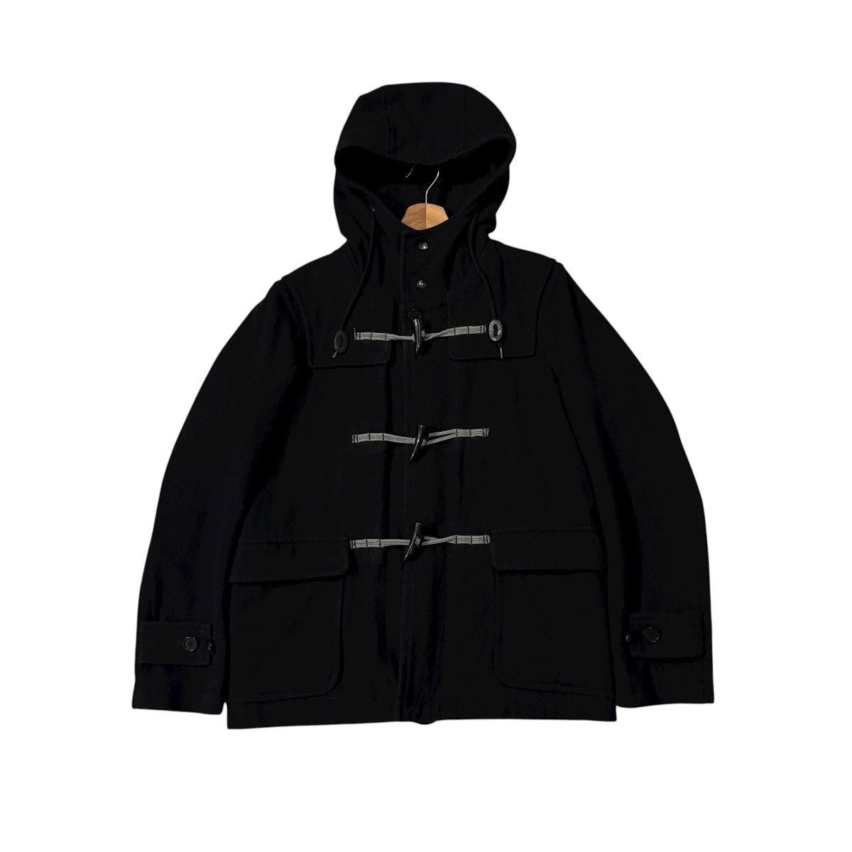 CABANE de ZUCCa Vintage Cabane De Zucca Issey Miyake Wool Duffle Jacket Size US M / EU 48-50 / 2 - 1 Thumbnail