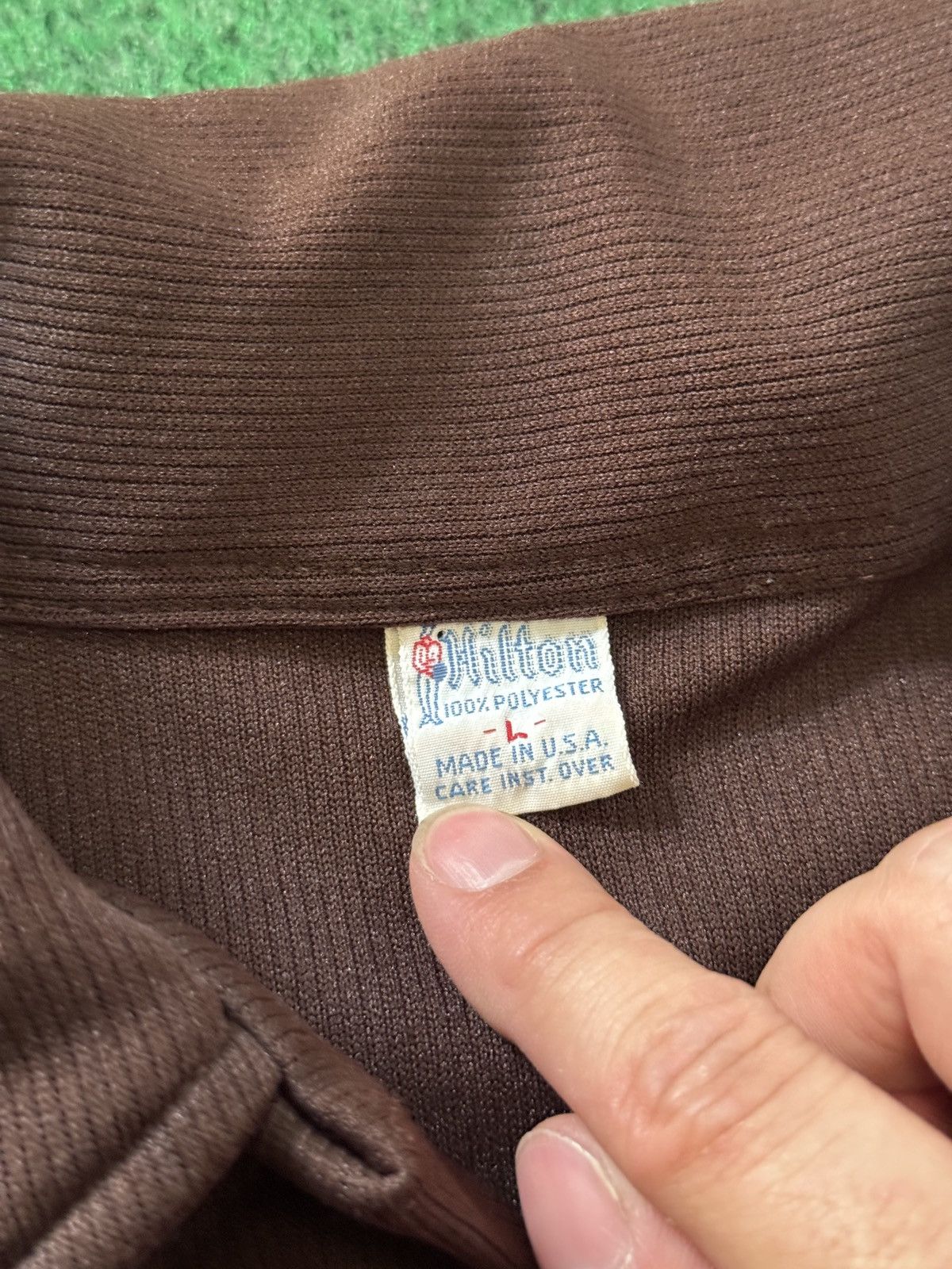 Vintage True Vintage 70s Chain Stitch Damore Press Lynn Polo Shirt Size US L / EU 52-54 / 3 - 3 Thumbnail