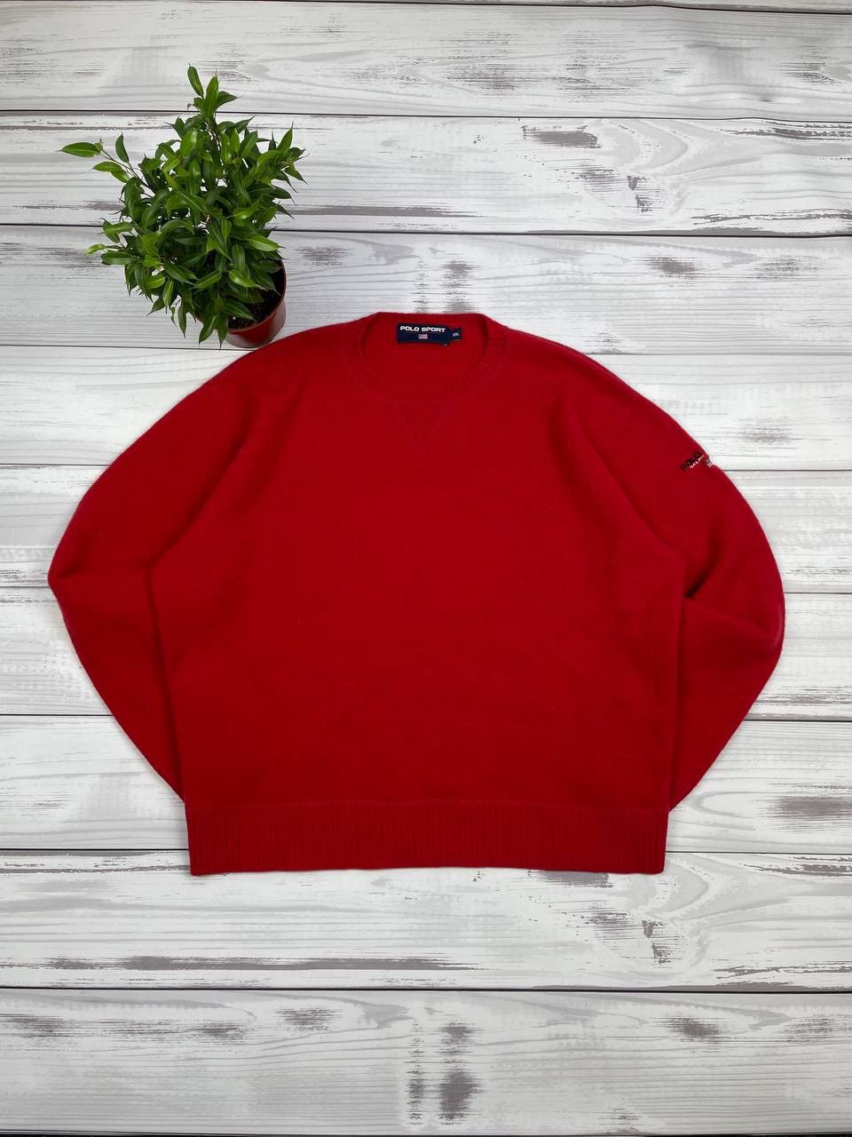 Polo Ralph Lauren Vintage Polo sport sweater 90s rare Size US XL / EU 56 / 4 - 1 Thumbnail