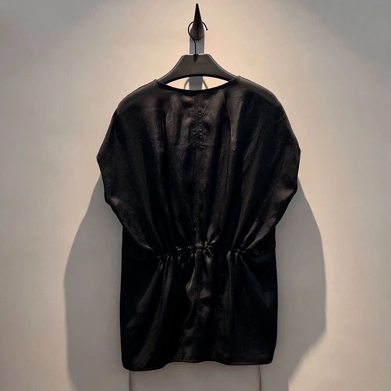 Rick Owens RICK OWENS 25SS V-Neck Silk Drawstring Sleeveless Size S / US 4 / IT 40 - 2 Thumbnail