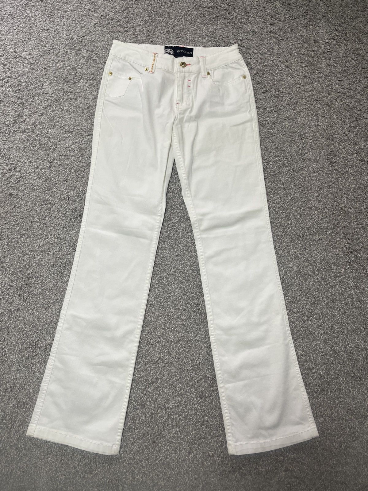 Ecko Unltd. Ecko Red Y2k Flared White Jeans size 7 Size 27" / US 4 / IT 40 - 2 Thumbnail