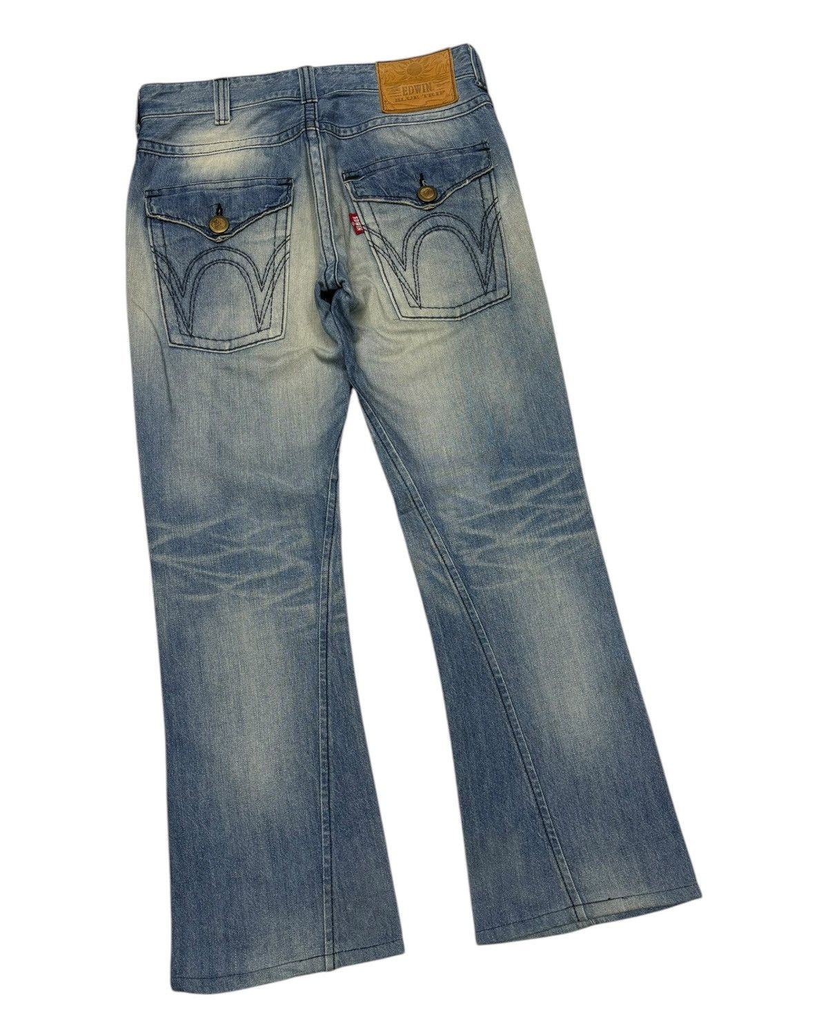Edwin Flare Edwin Blue Trip Nice Faded Flare Denim Jeans Size US 34 / EU 50 - 4 Thumbnail