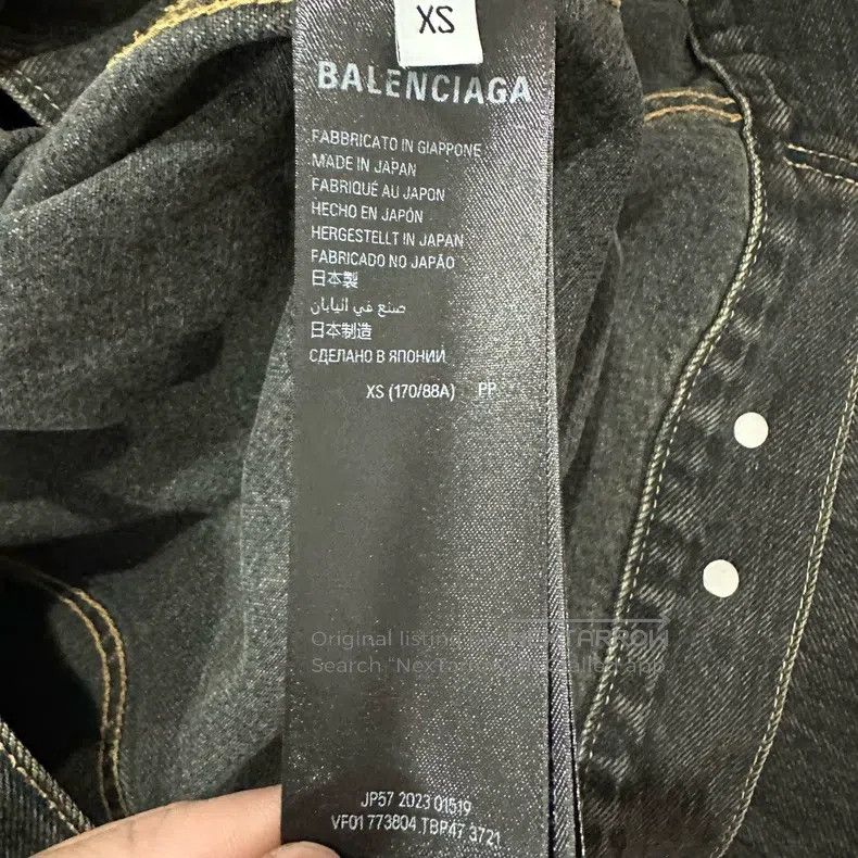 Balenciaga Balenciaga Washed Graffiti Logo Kirin Arm Denim Jacket Size US XS / EU 42 / 0 - 4 Thumbnail