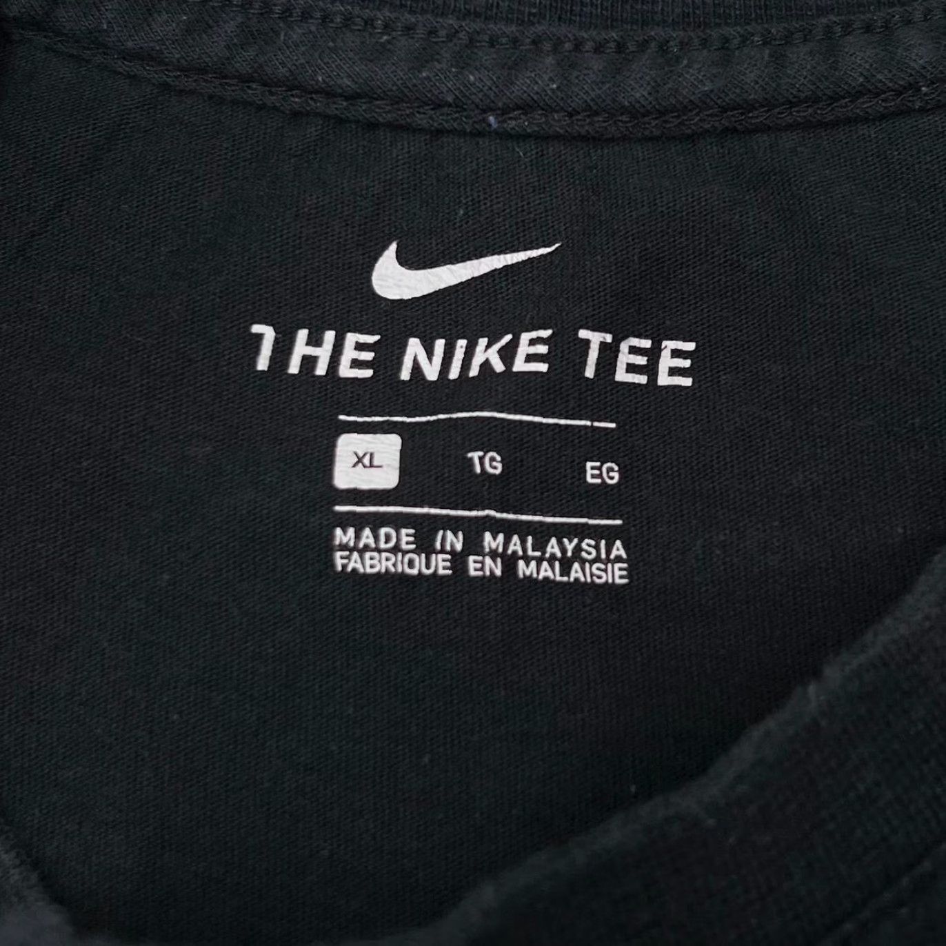 Nike Nike Classic Basic Embroidered Mini Logo Short Sleeve Cotton Black T-Shirt XL Men Size US XL / EU 56 / 4 - 5 Thumbnail