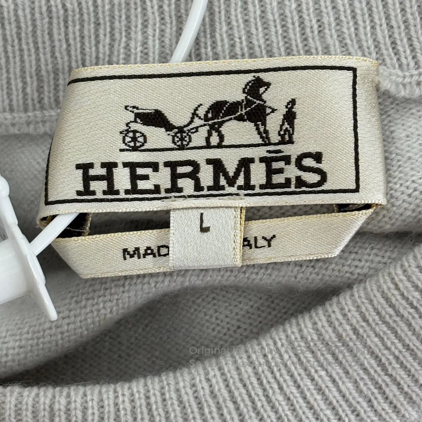 Hermes Hermes Cashmere knit sweater with poker card pattern Size US L / EU 52-54 / 3 - 3 Thumbnail
