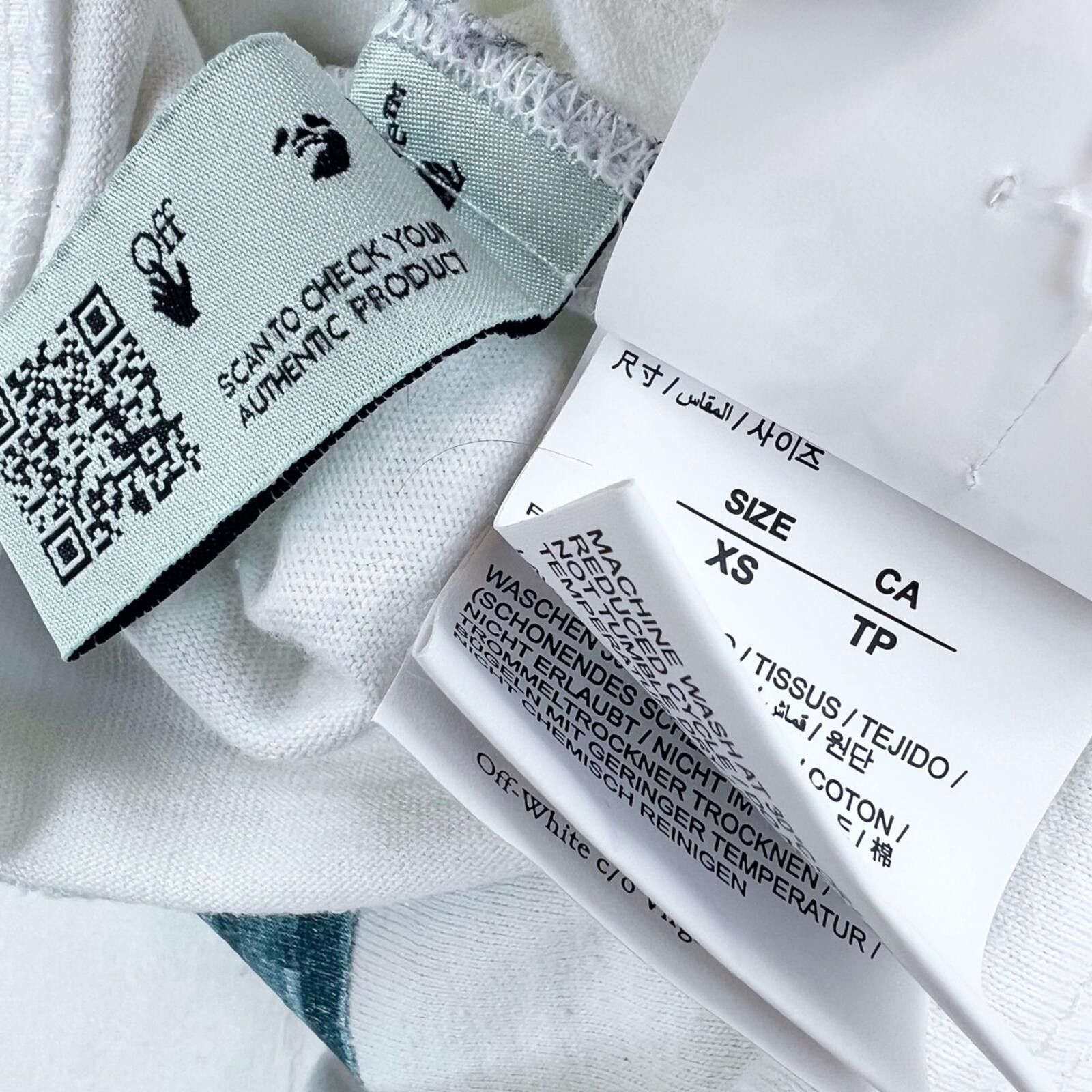 Off-White Off-White Blue Marker Arrows White T Shirt Size US XS / EU 42 / 0 - 5 Thumbnail