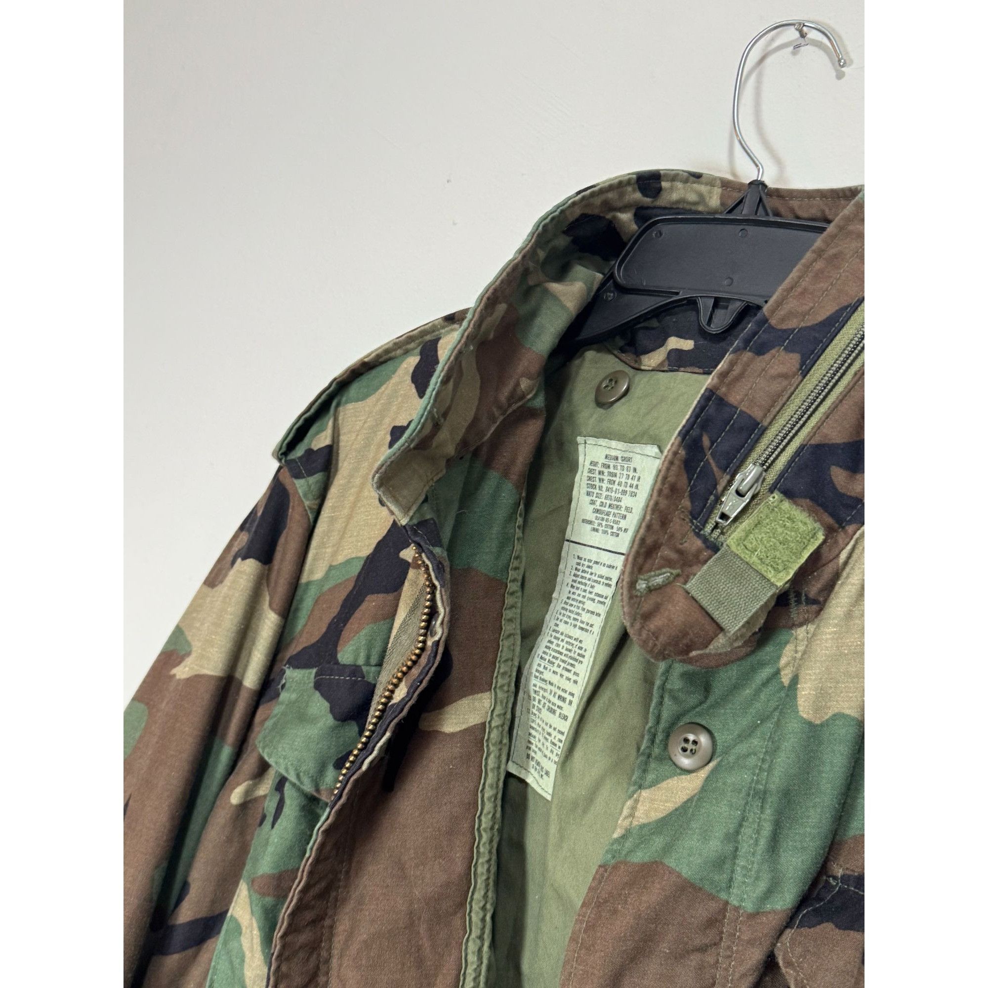 Vintage Vintage US Army Military Camouflage Cold Weather Coat Field Size US M / EU 48-50 / 2 - 10 Thumbnail