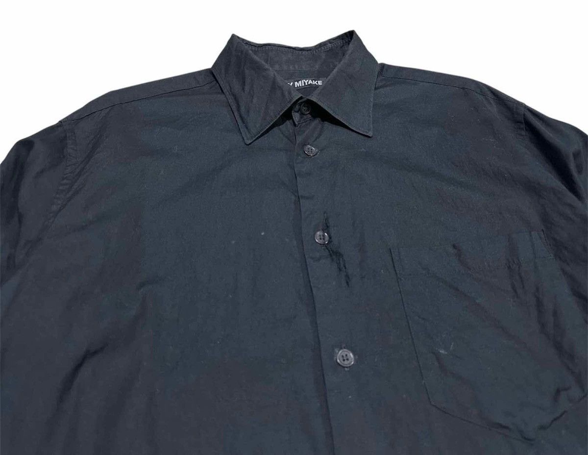 Issey Miyake 🔥Late 90s Vintage Issey Miyake Black Shirt Size US L / EU 52-54 / 3 - 4 Thumbnail