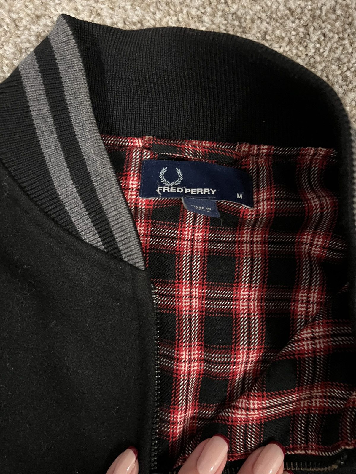 Fred Perry Fred Perry Wool Bomber Jacket Size US M / EU 48-50 / 2 - 2 Thumbnail