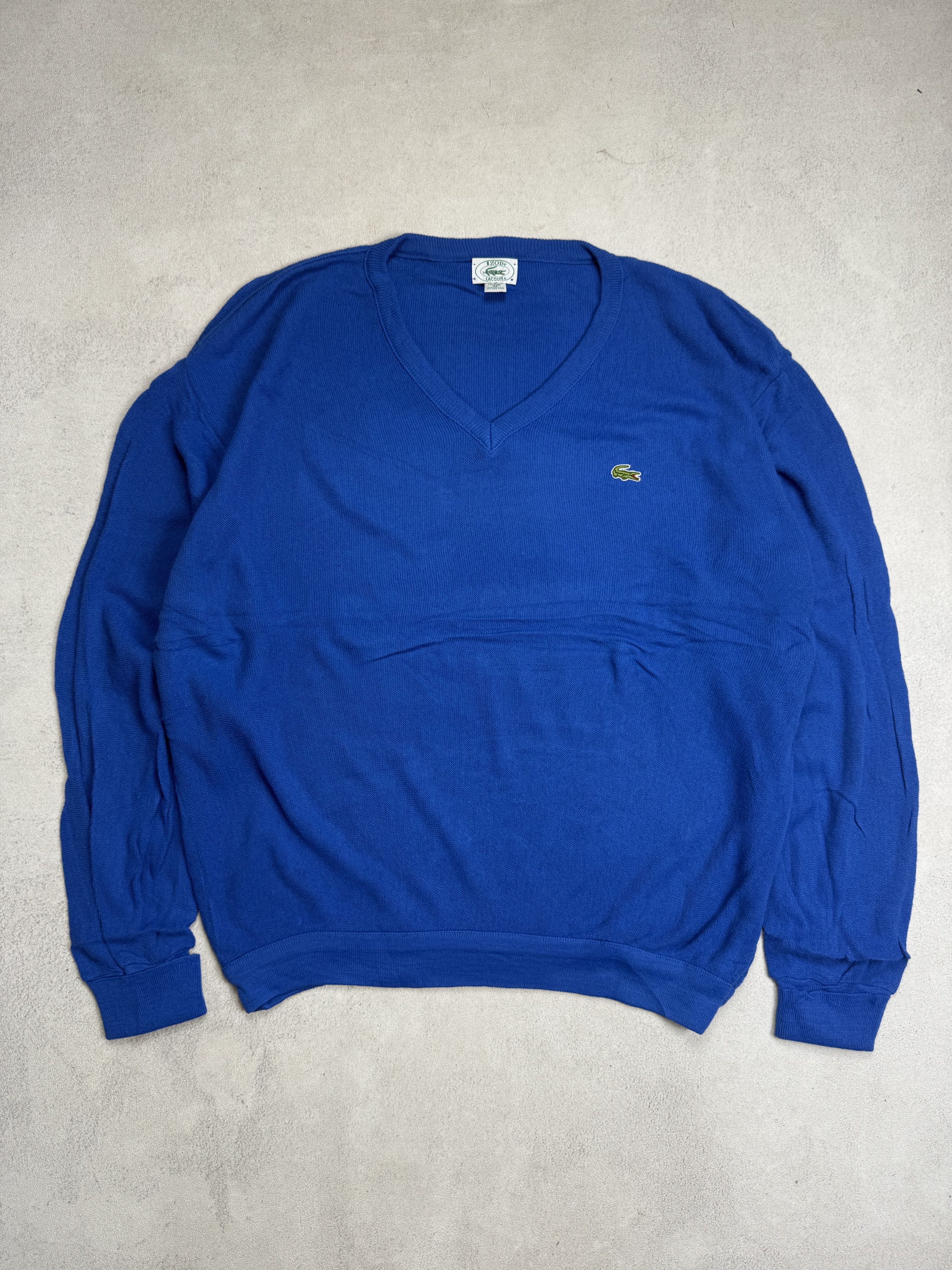 Lacoste Vintage 90s Lacoste Knit Sweater Cardigan Jumper Blue Size US XXL / EU 58 / 5 - 1 Thumbnail