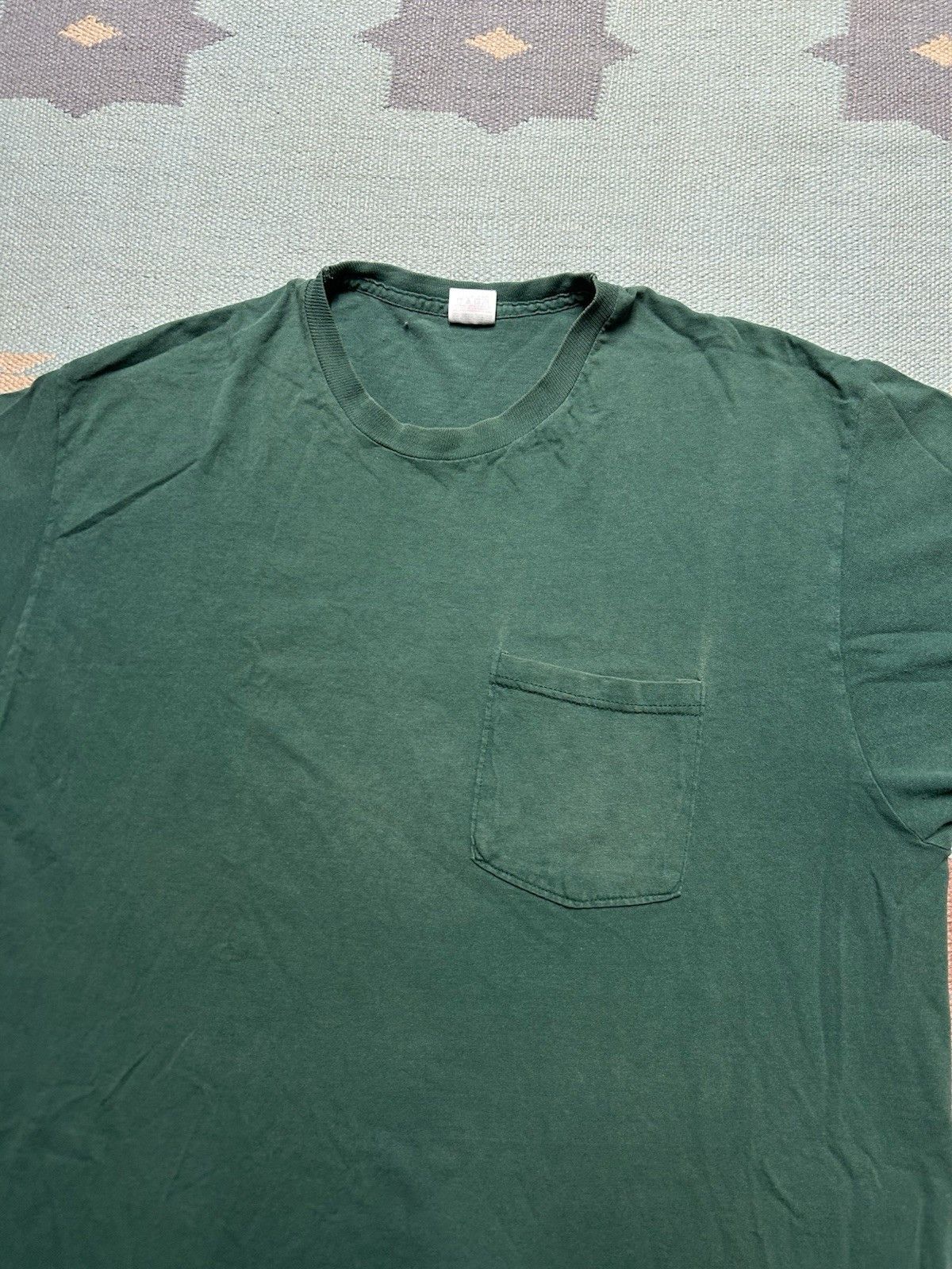 Vintage Vtg pocket t shirt fruit of the loom blank soft cotton XL Size US XL / EU 56 / 4 - 2 Thumbnail