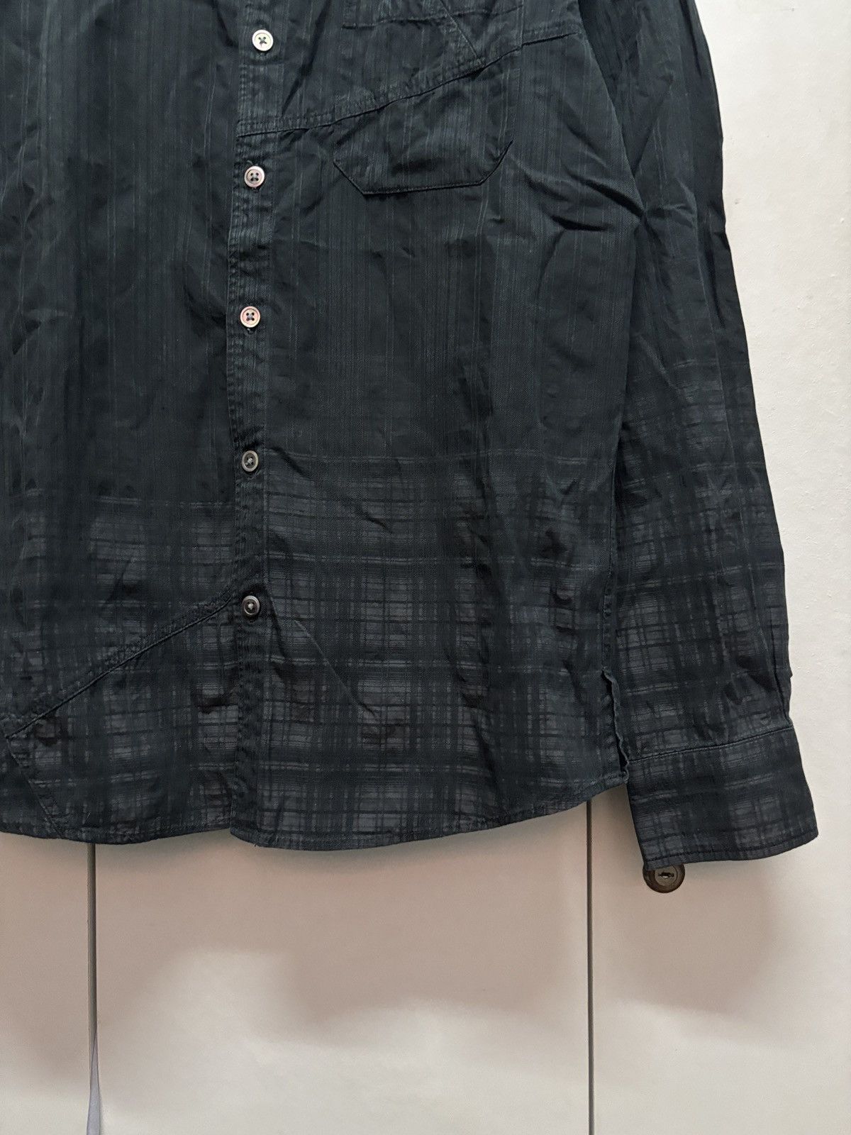 Tornado Mart Tornado Mart Stripe Checkered Long Sleeve Button Up Size US M / EU 48-50 / 2 - 5 Thumbnail