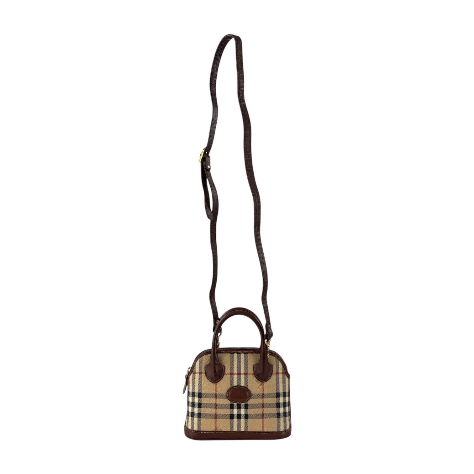 Burberry Burberry Nova Check Shadow Mini Dome Handbag Size ONE SIZE - 4 Thumbnail
