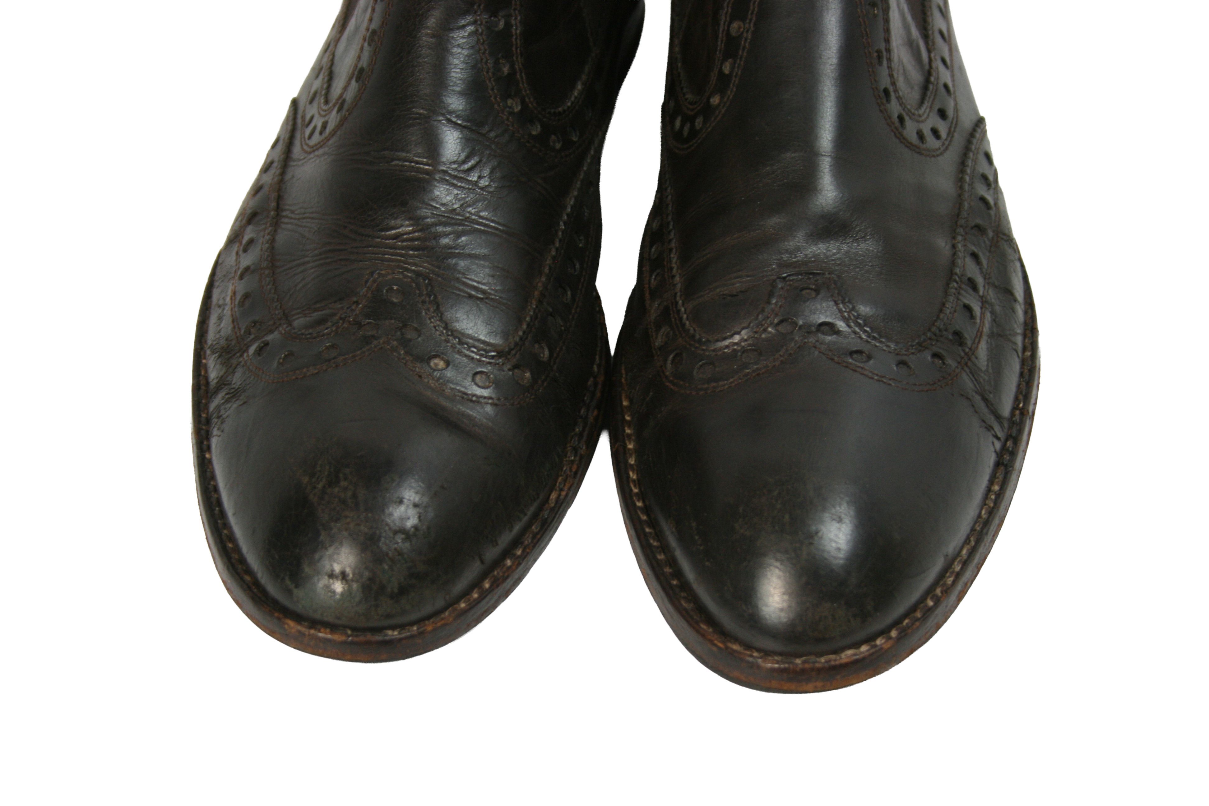 Doucal's Brogue Chelsea Leather Boots Size US 9.5 / EU 42-43 - 5 Thumbnail