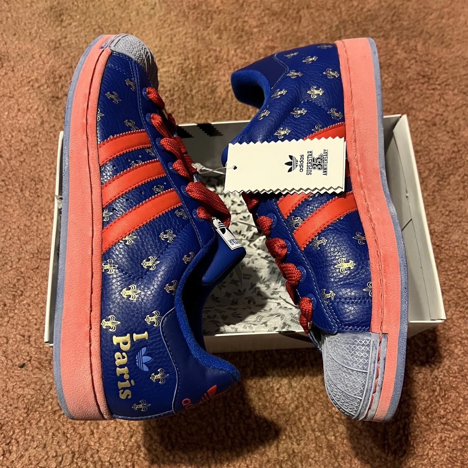 Adidas 2005 ADIDAS 35th ANNIVERSARY SUPERSTAR Paris US11 132318 | Grailed