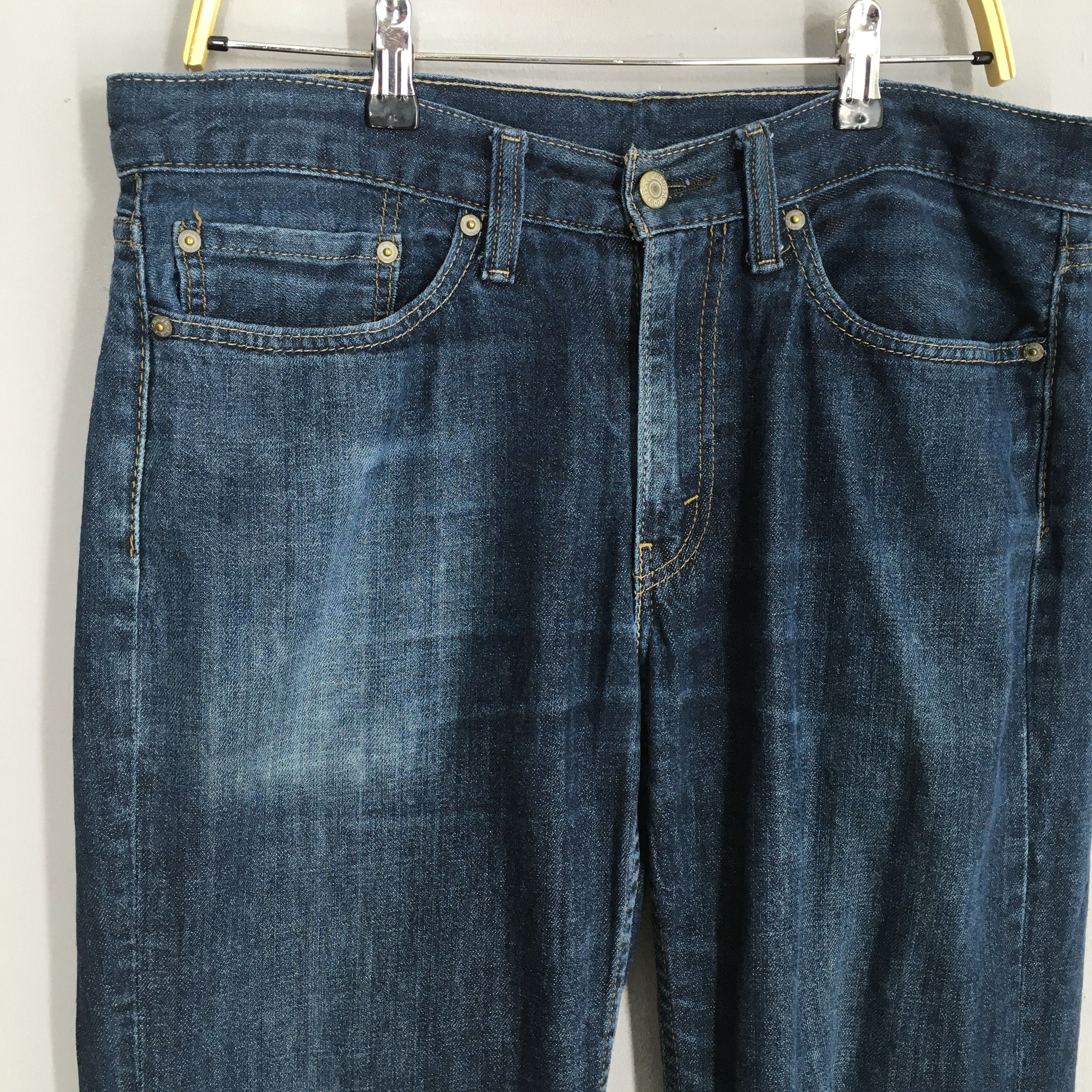 Levi's Size 34x30 Vintage Levi's 514 Straight Light Washed S211 Size US 34 / EU 50 - 6 Thumbnail