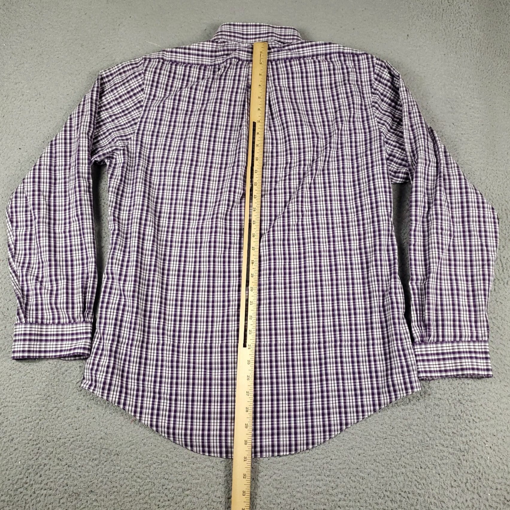 Brooks Brothers VINTAGE? No. Brooks Brothers Shirt Mens Large Purple Plaid Button-Up Long Sleeve - Classic Preppy Cotton Shirt Adult Large Purple Plaid Mens Size US L / EU 52-54 / 3 - 3 Thumbnail