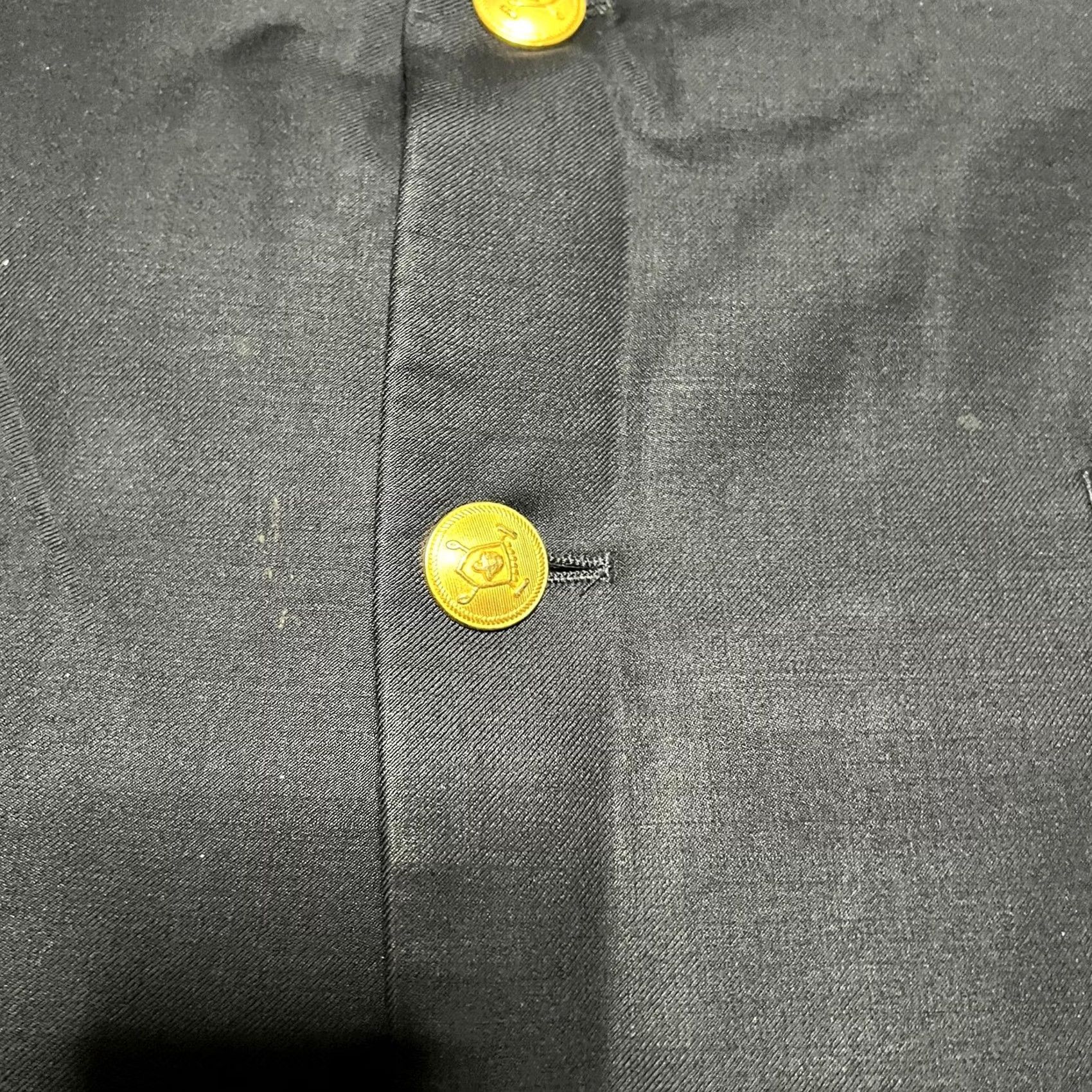 Ralph Lauren Lauren Ralph Lauren Jacket Blazer Mens 42R Navy Blue Wool Gold Button Blazer Preppy Coat Regular Blues Mens Size 42R - 3 Thumbnail